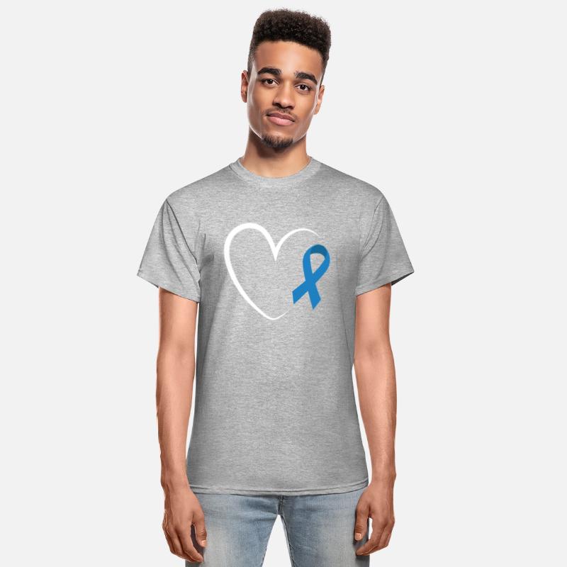 Diabetes Awareness Heart Blue Ribbon