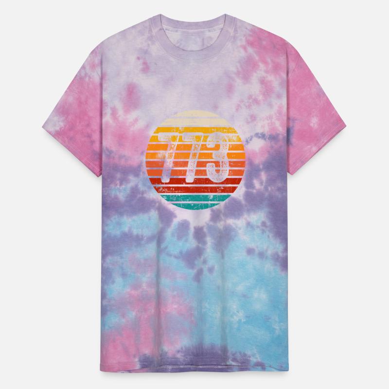 Distressed Vintage Sunset 773 Area Code