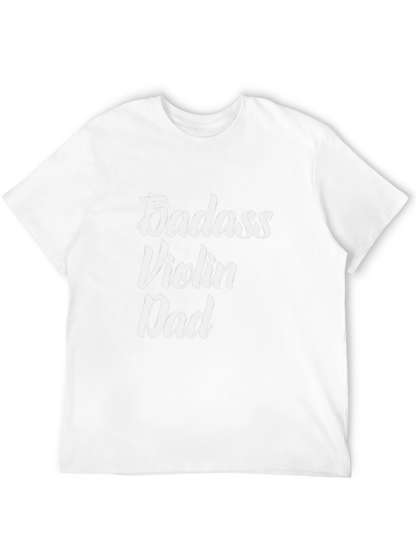 Badass Violin Dad Graphic Tee - Black T-Shirt