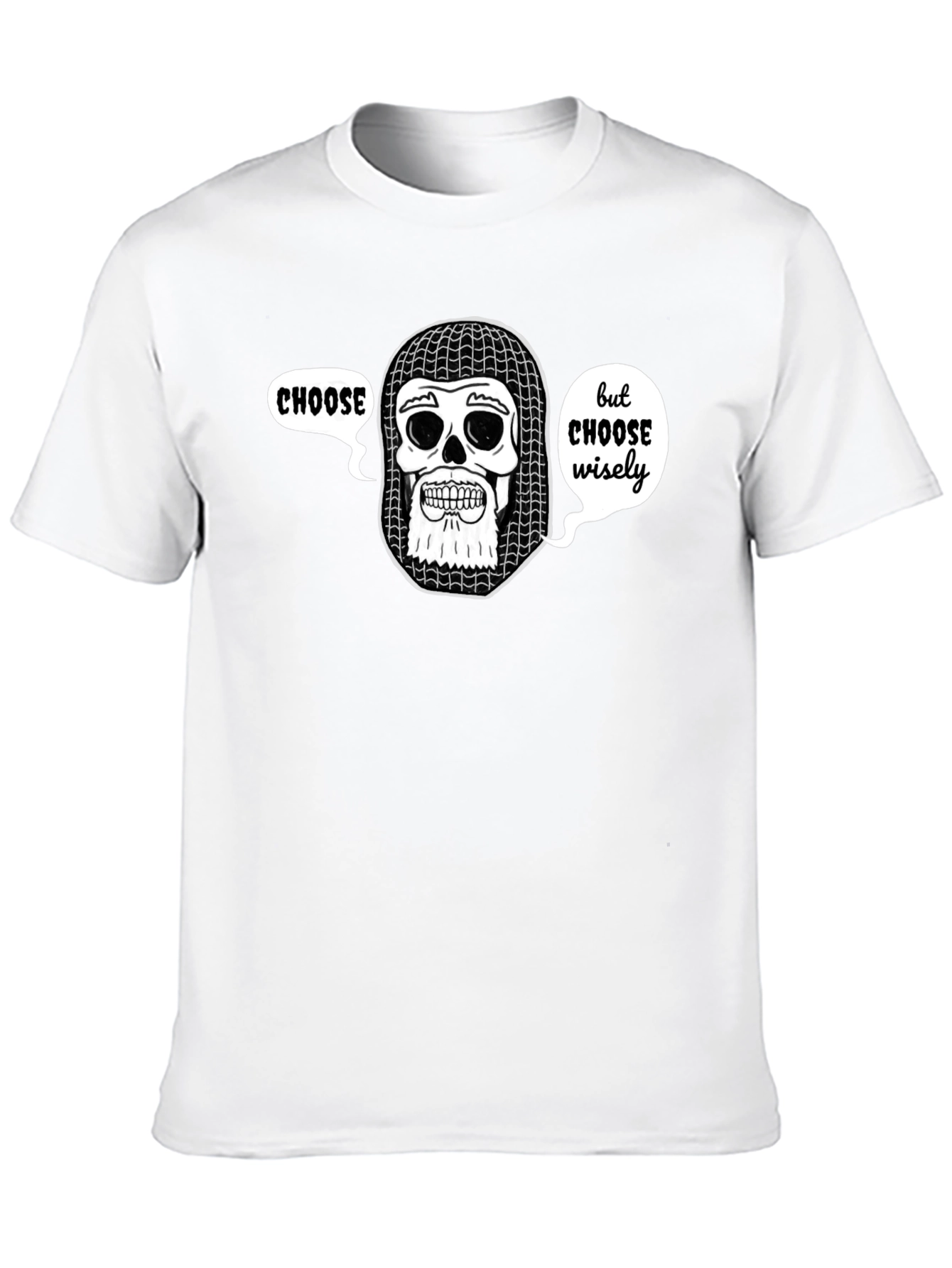 Choose Wisely T-Shirt - Funny Skeleton Knight Tee
