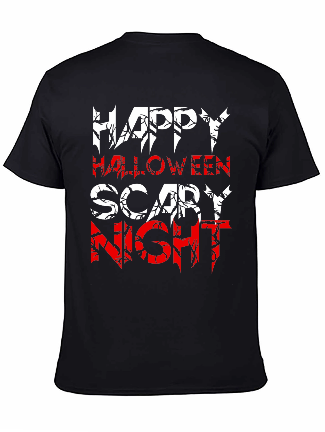Happy Halloween Scary Night Black T-Shirt