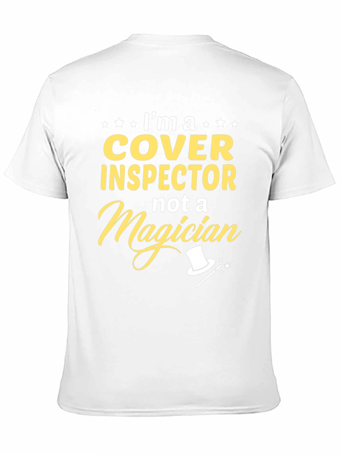 Cover Inspector T-Shirt Funny Job Gift Tee
