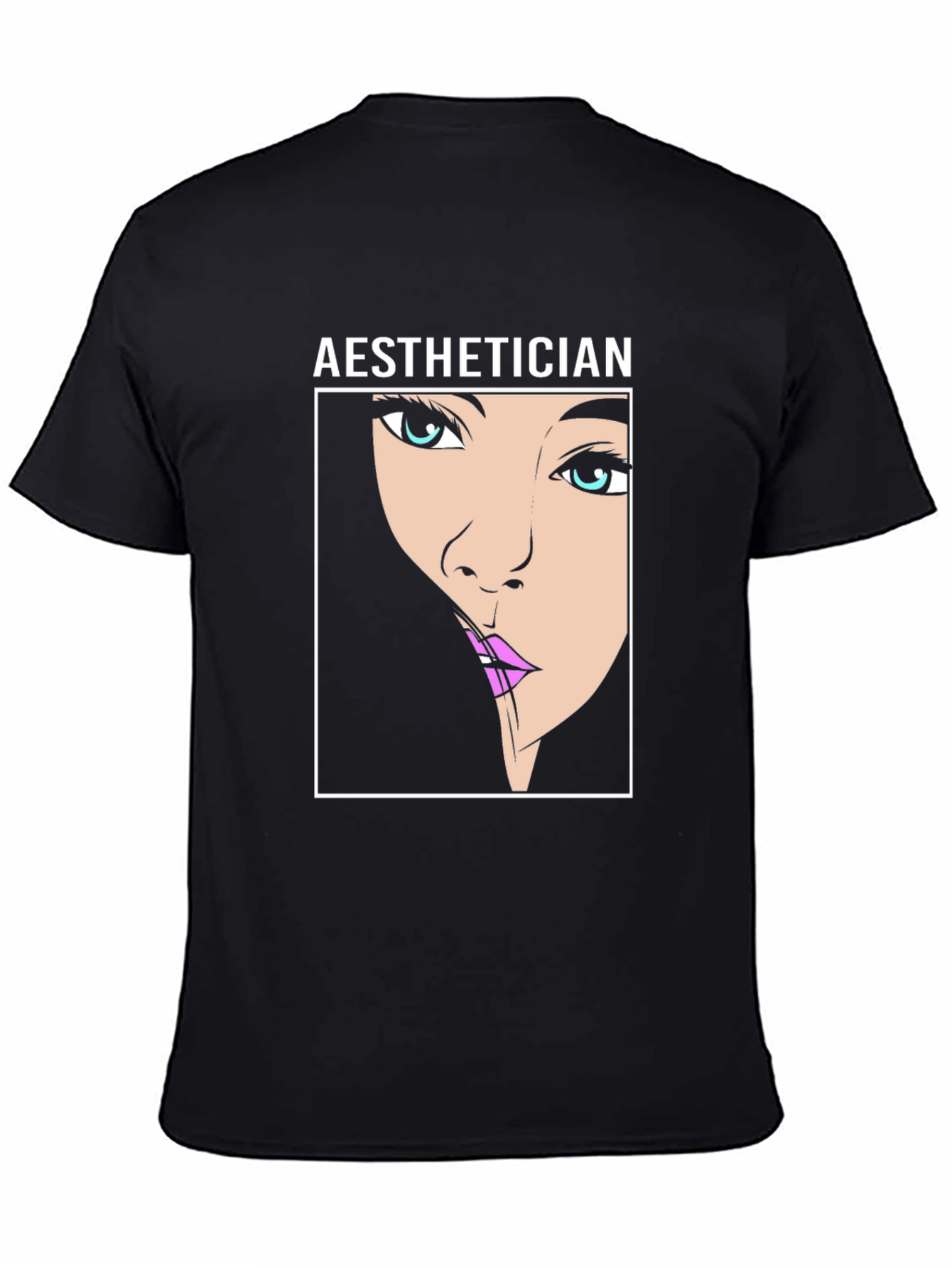 Aesthetician Cartoon Face T-Shirt