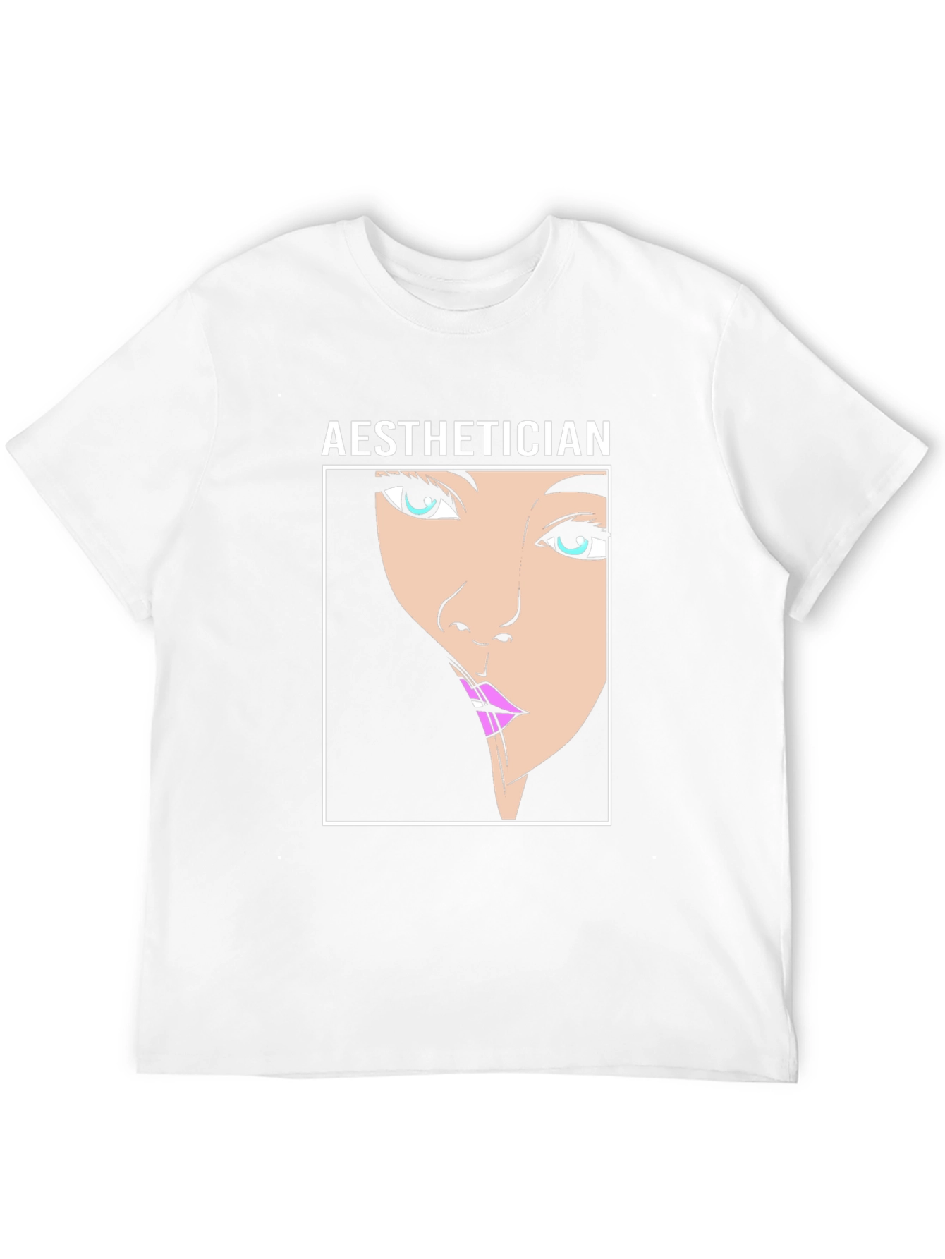 Aesthetician Cartoon Face T-Shirt