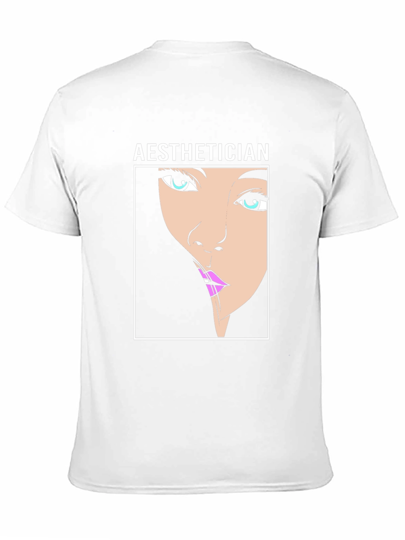Aesthetician Cartoon Face T-Shirt