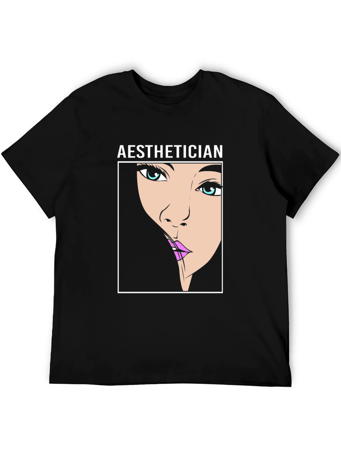 Aesthetician Cartoon Face T-Shirt