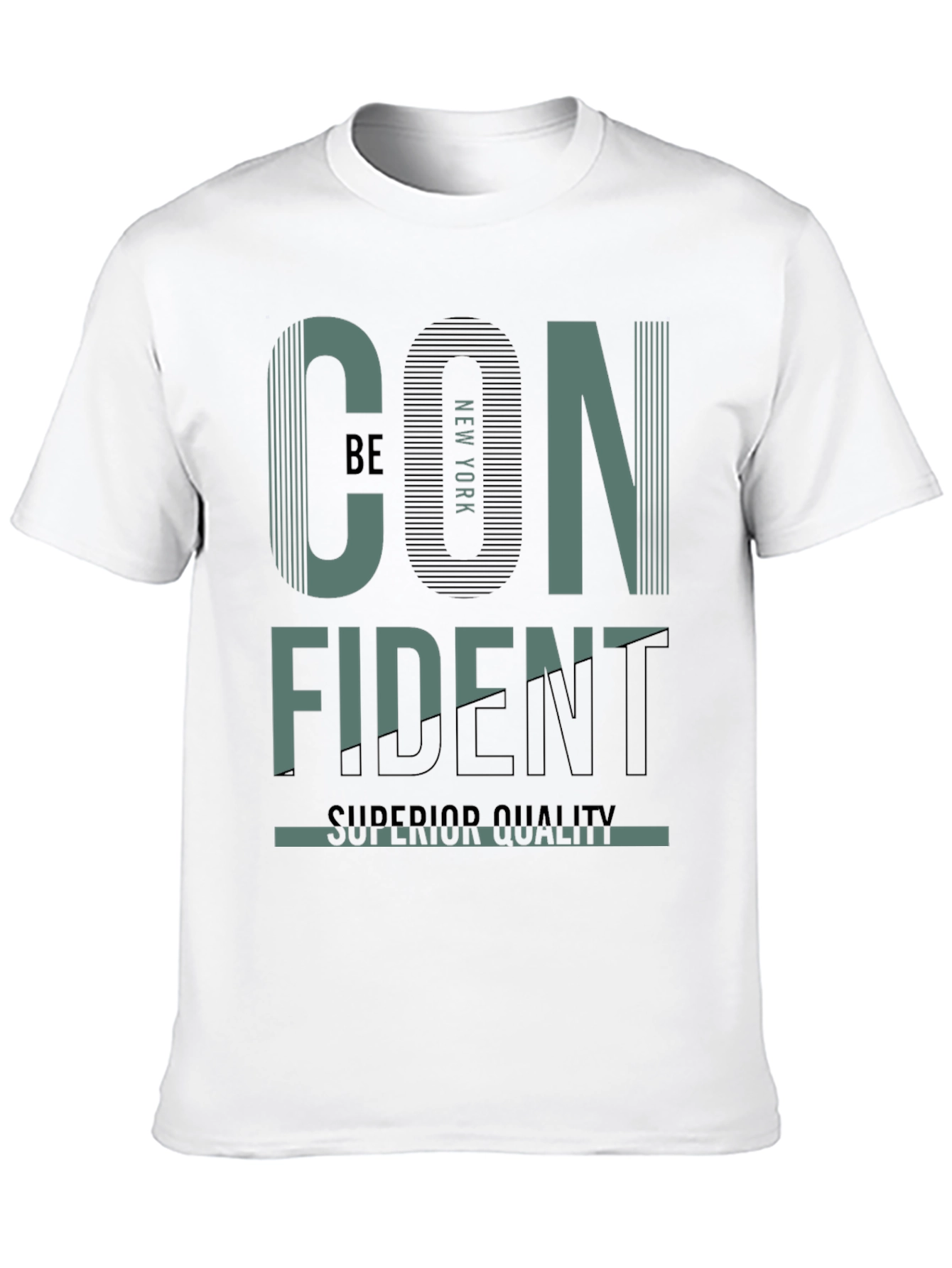 Confident New York Graphic Print Black T-Shirt