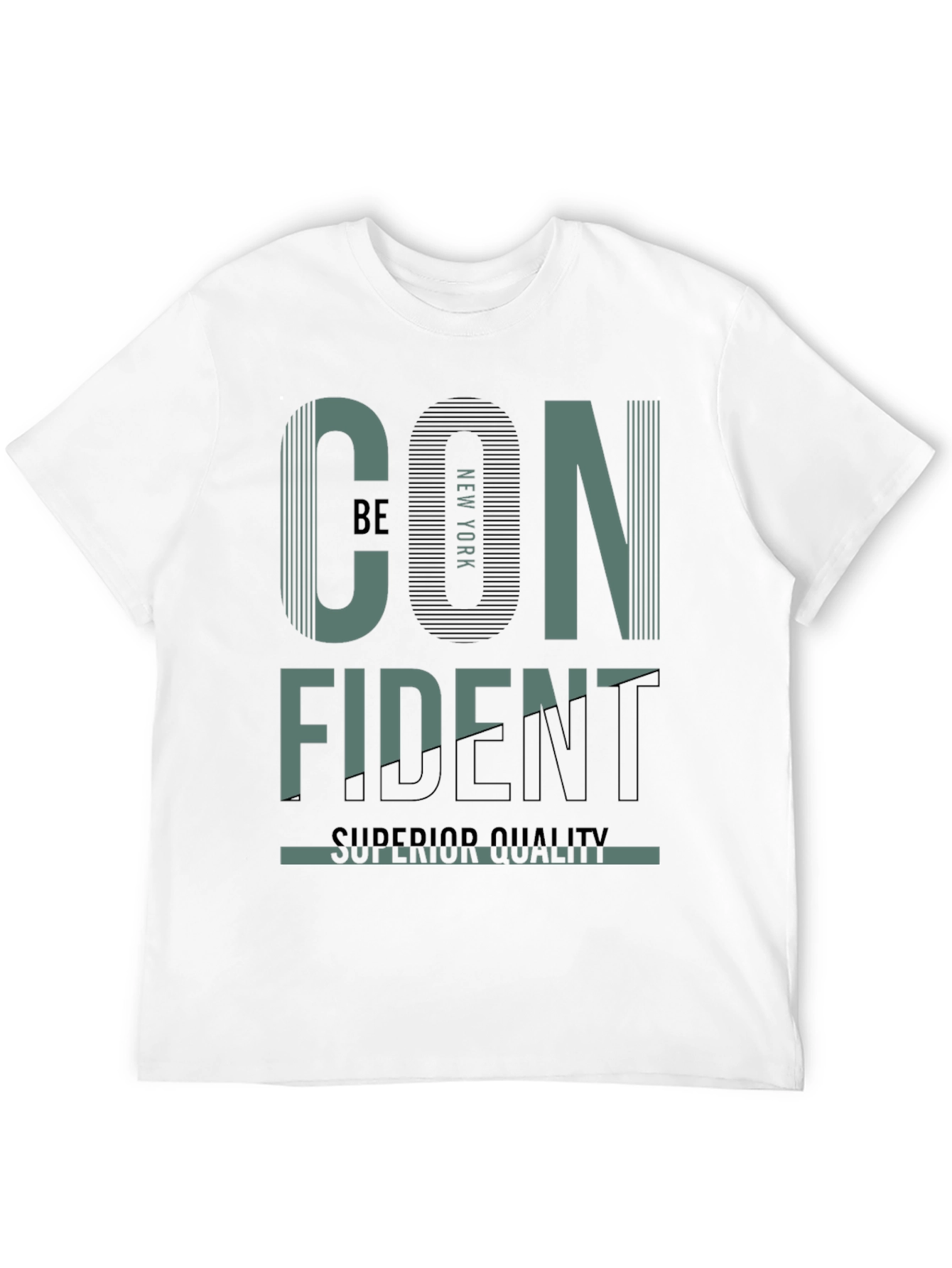 Confident New York Graphic Print Black T-Shirt