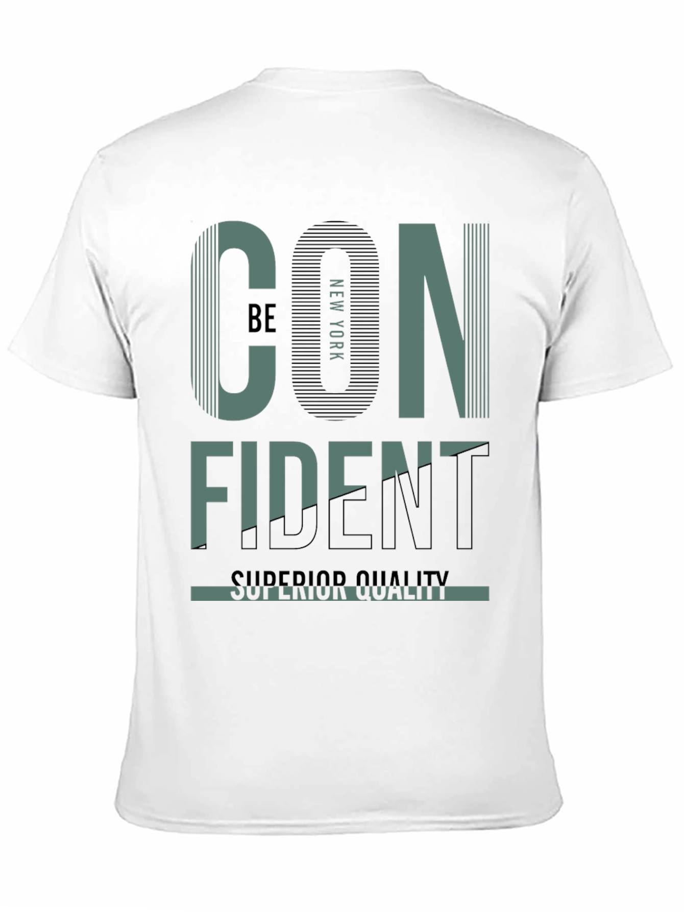 Confident New York Graphic Print Black T-Shirt