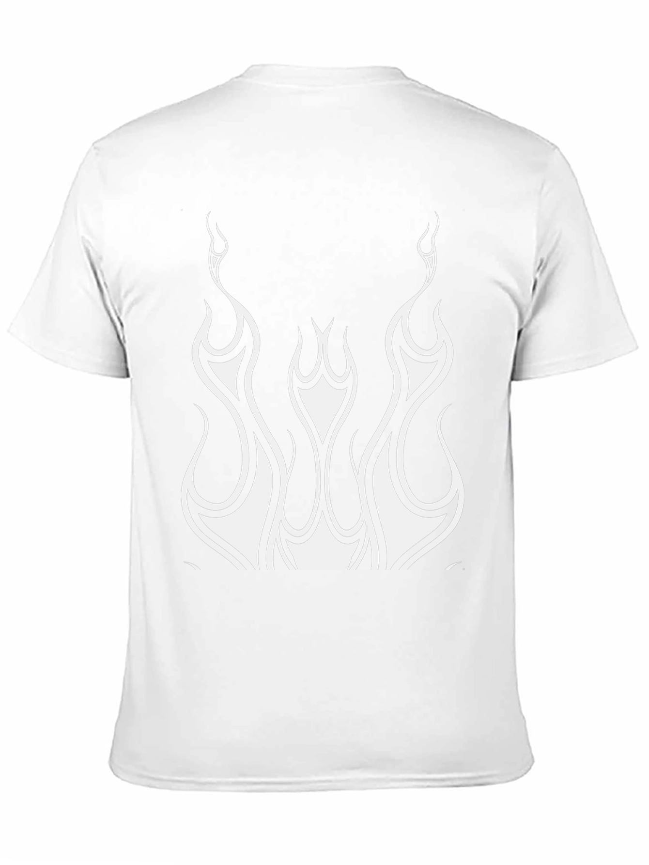 Flame Graphic Tee - Sleek Black Shirt