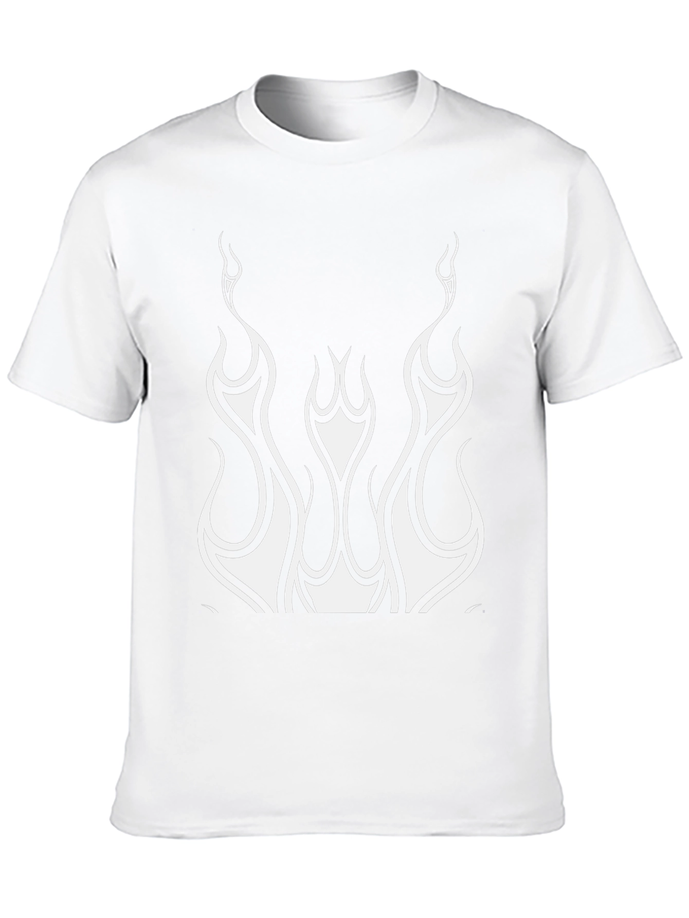Flame Graphic Tee - Sleek Black Shirt