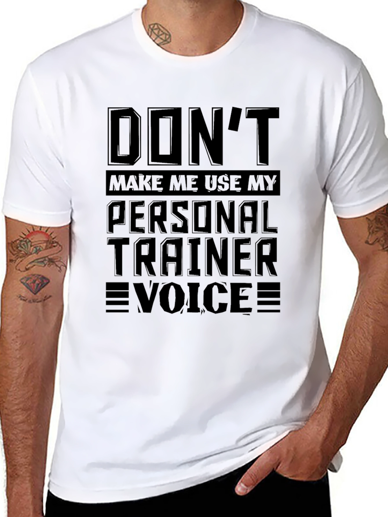 Personal Trainer Voice T-Shirt Funny Workout Tee
