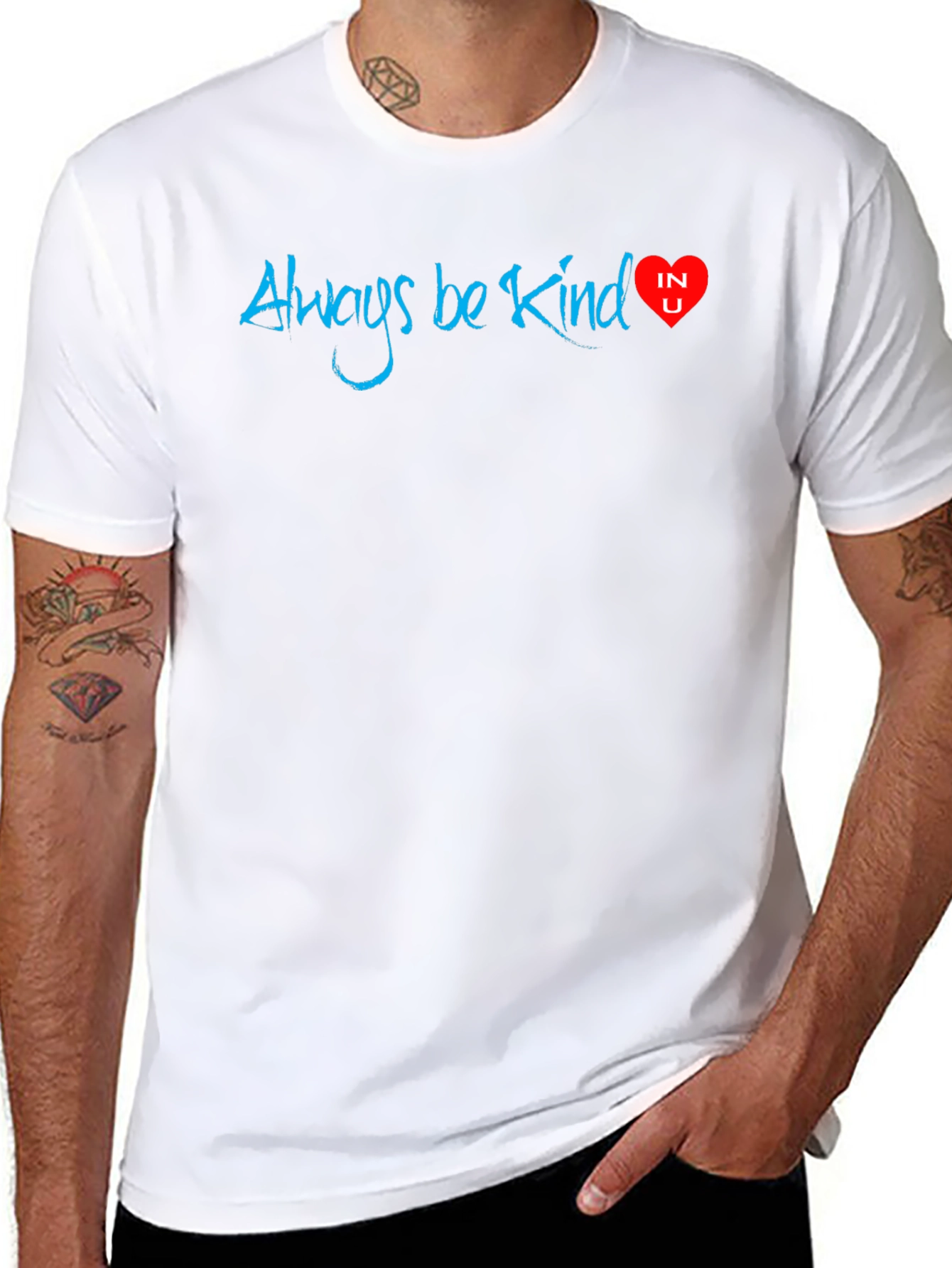 Always Be Kind T-Shirt - Positive Message Heart Design