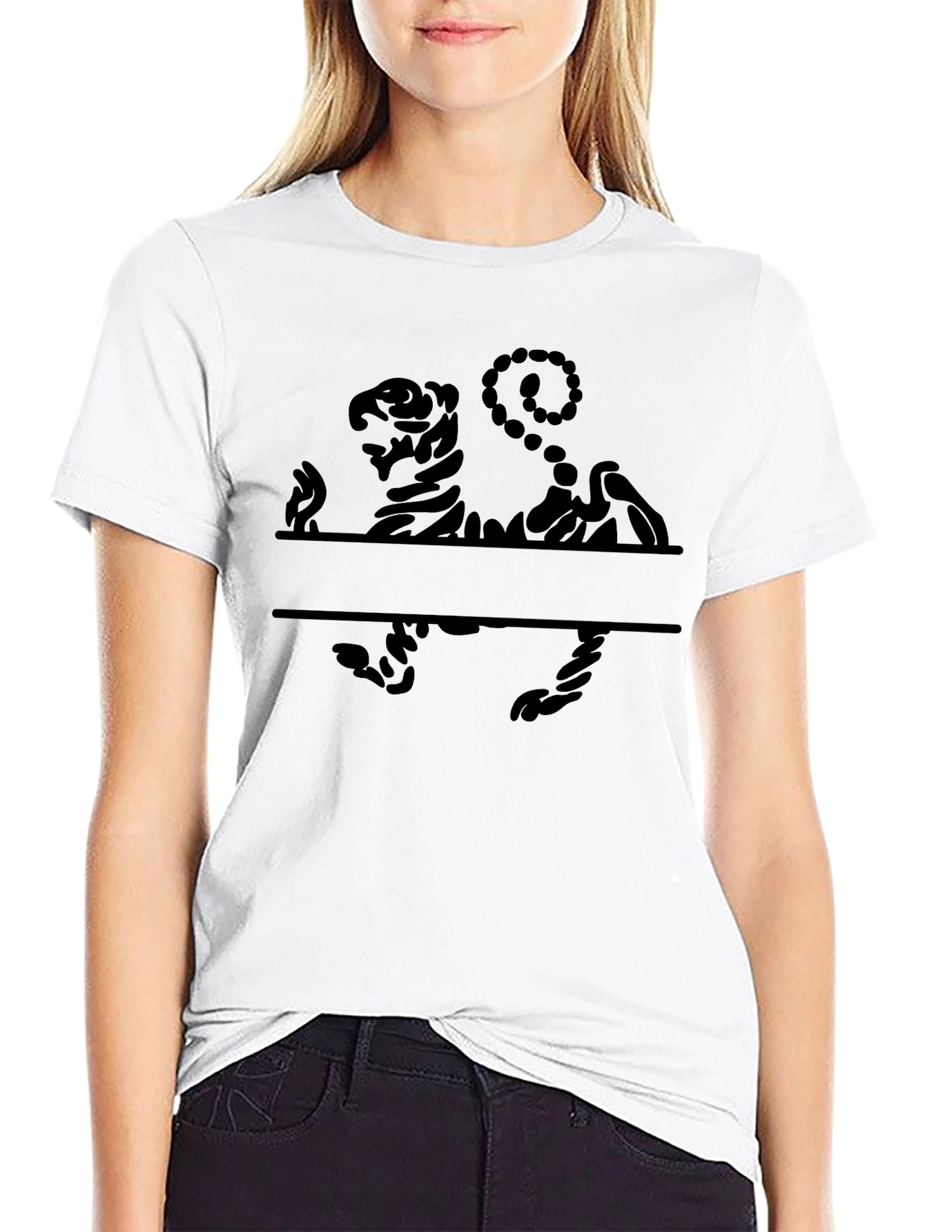 Black Tiger Graphic Tee - Mens Casual Shirt