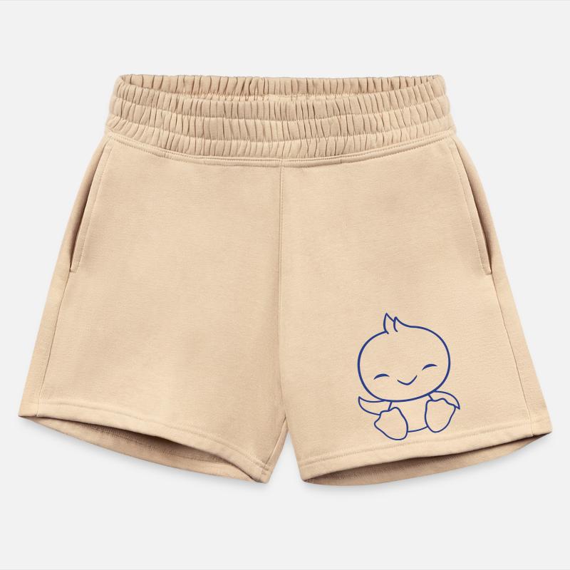 Duck sits friendly happy greeting waving cute cool