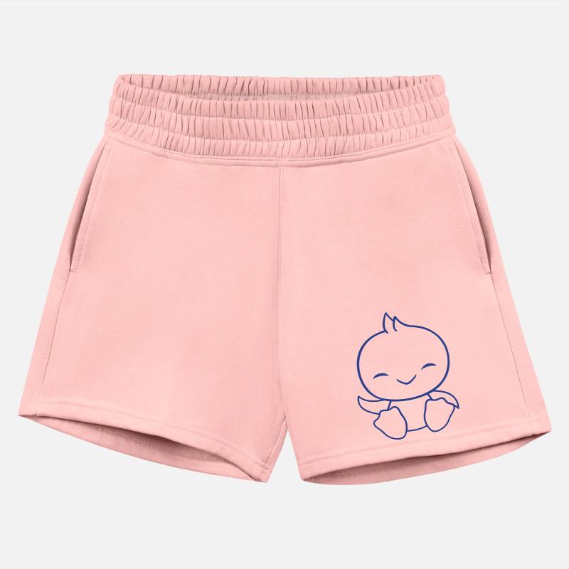 Duck sits friendly happy greeting waving cute cool