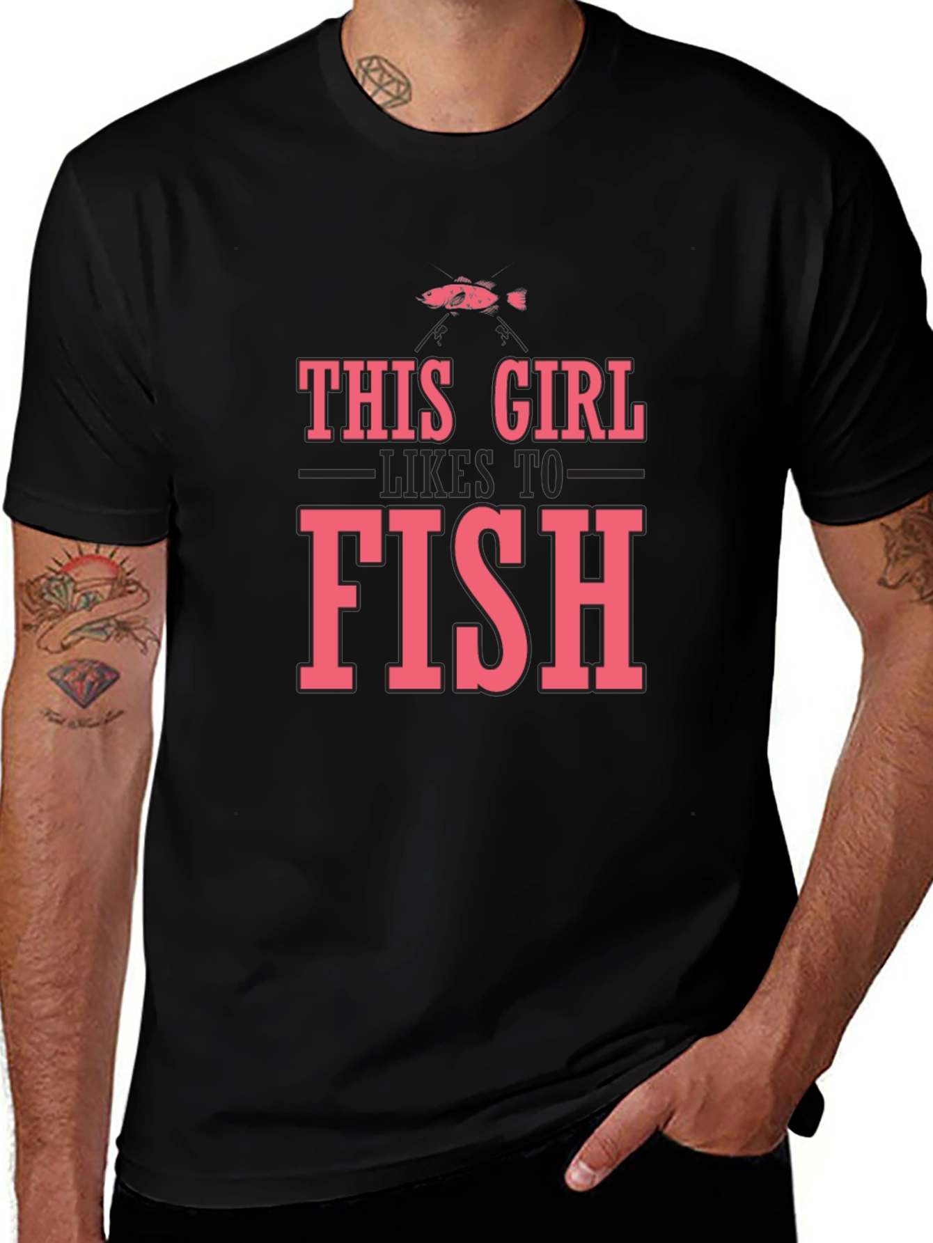 This Girl Likes To Fish T-Shirt - Fishing Apparel