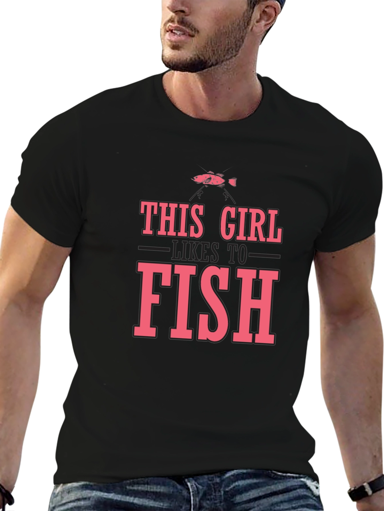 This Girl Likes To Fish T-Shirt - Fishing Apparel