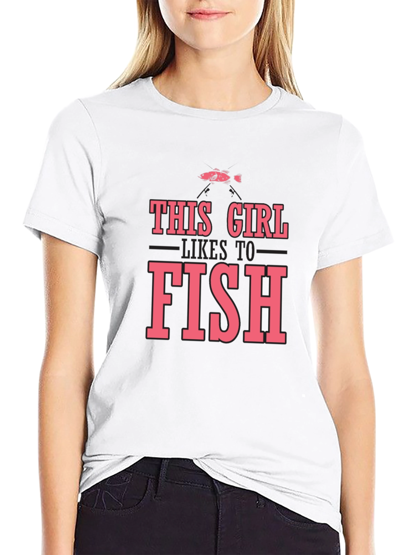 This Girl Likes To Fish T-Shirt - Fishing Apparel