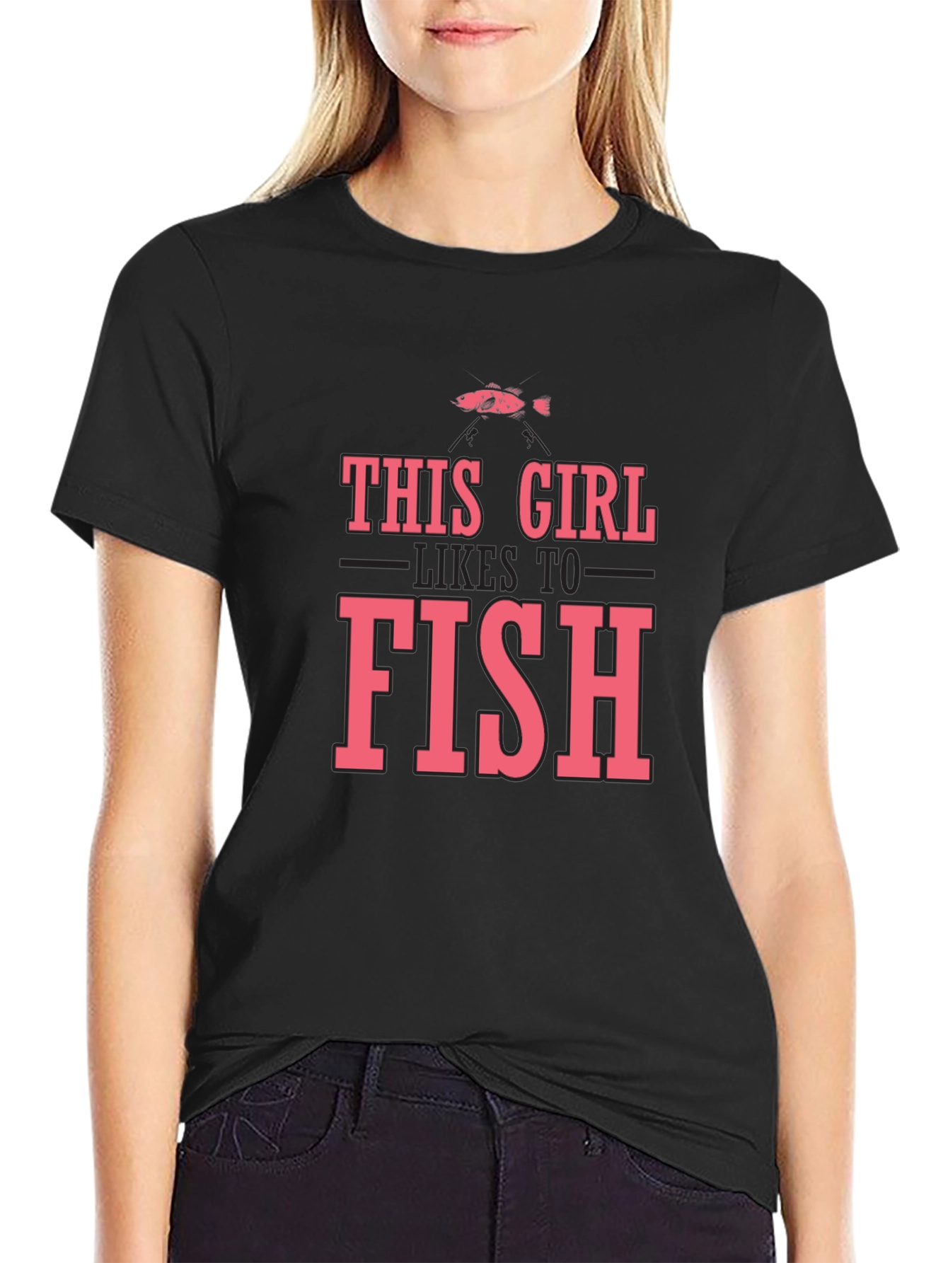 This Girl Likes To Fish T-Shirt - Fishing Apparel