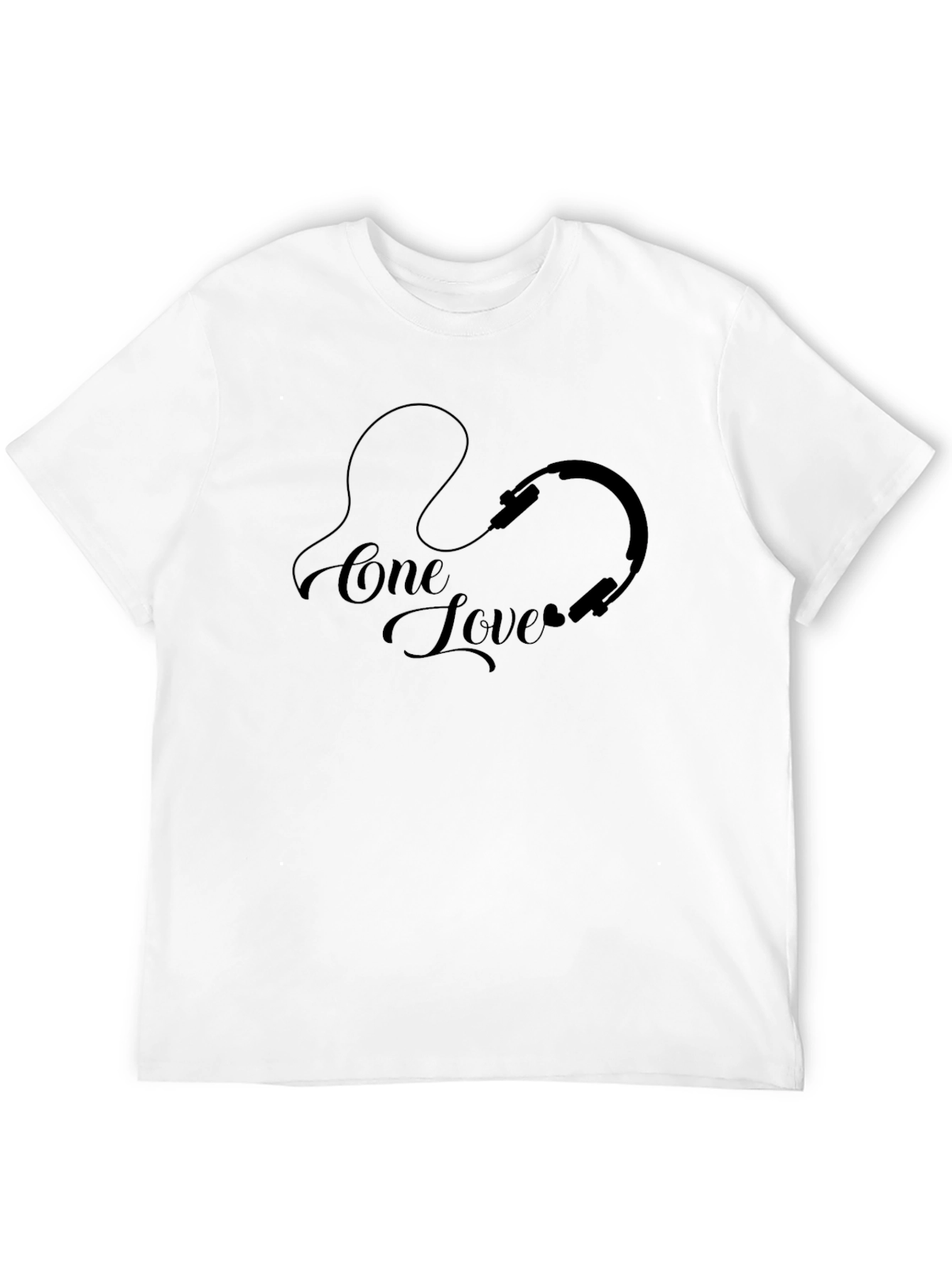 One Love Headphones Graphic T-Shirt