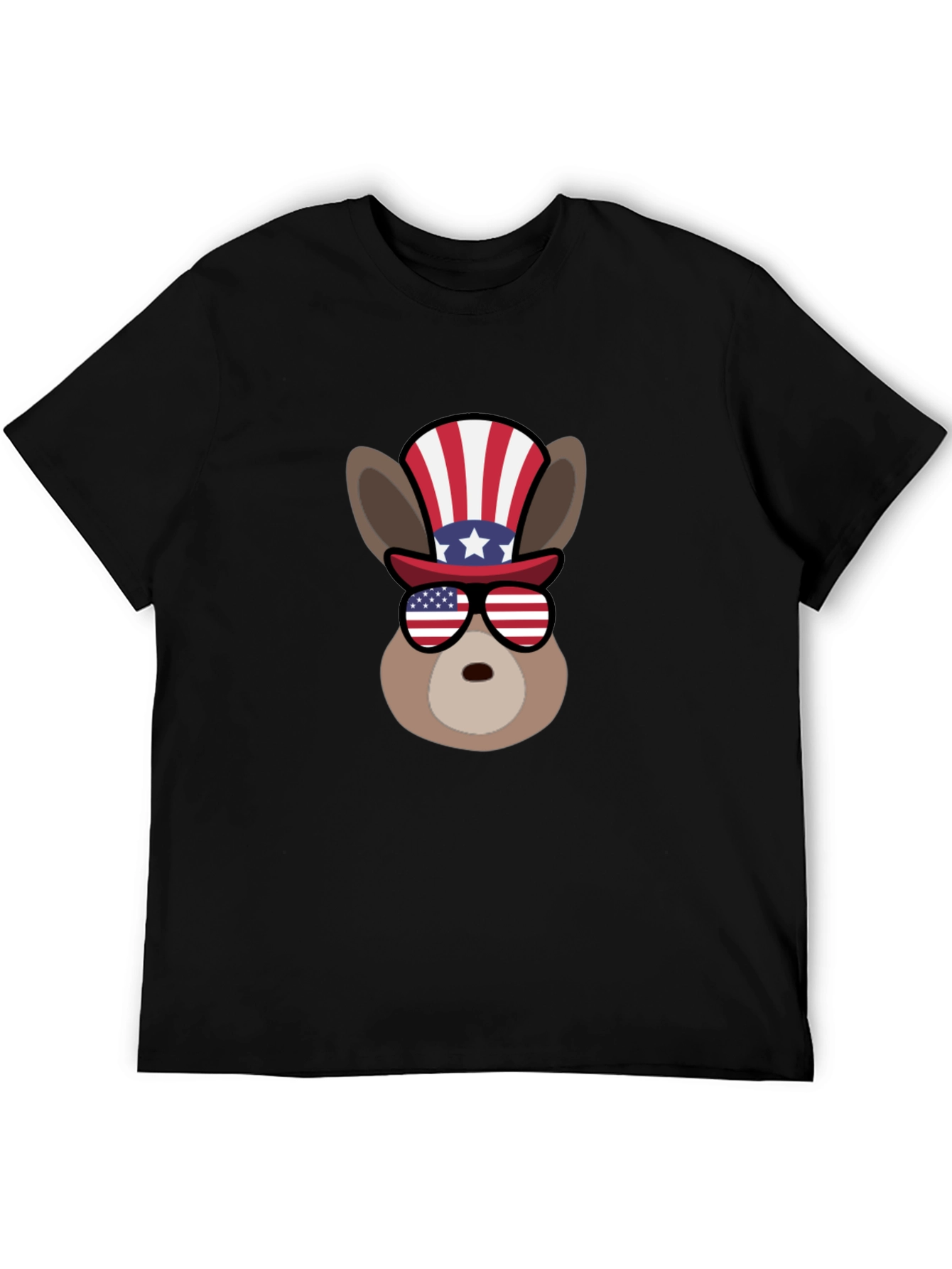 Patriotic Donkey Graphic T-Shirt