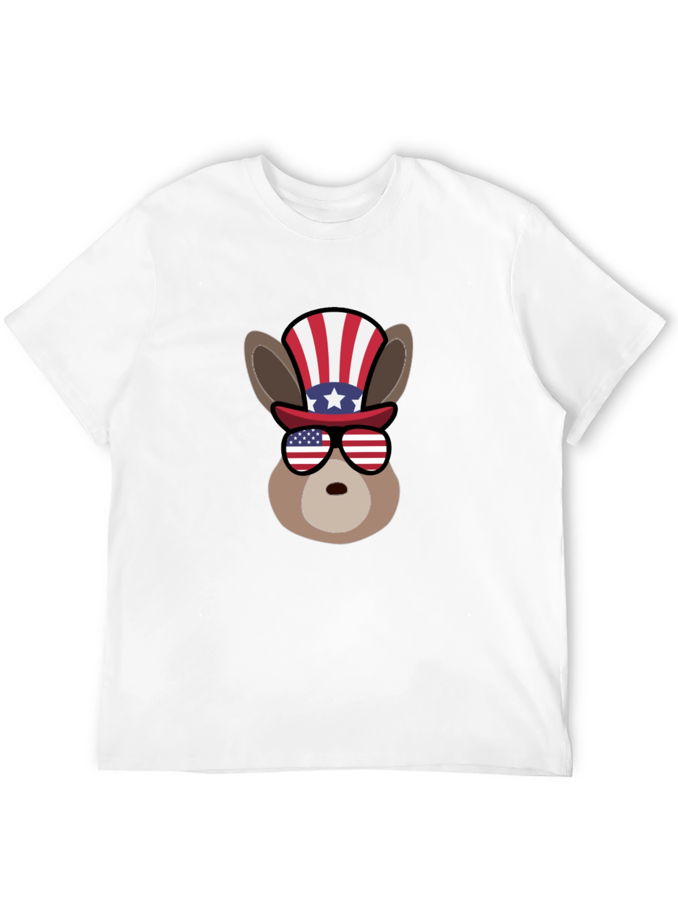 Patriotic Donkey Graphic T-Shirt