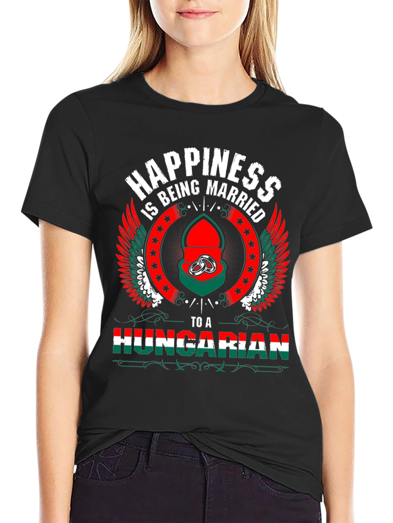 Hungarian Pride T-Shirt - Happiness is Being Married
