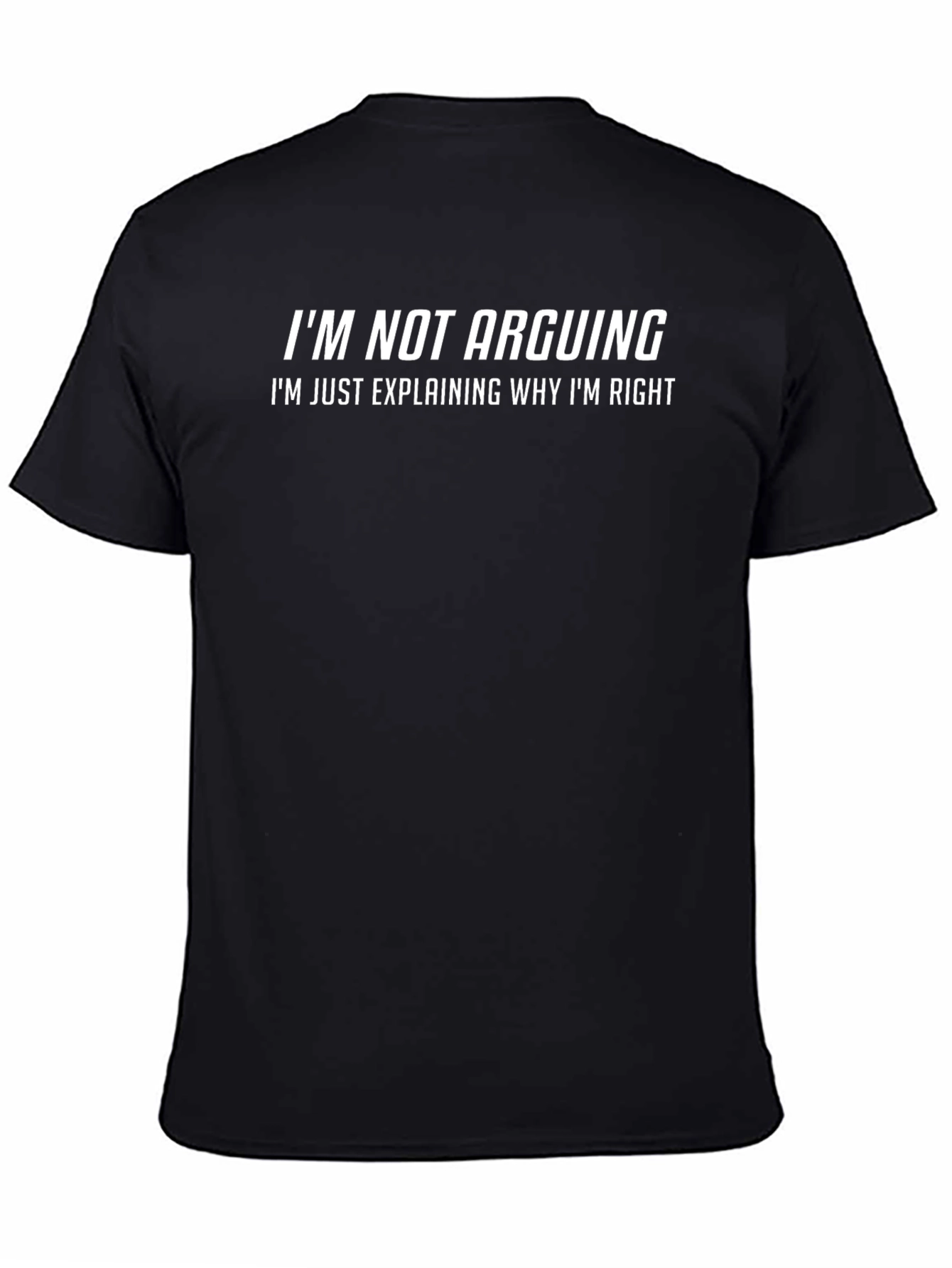 Funny Sarcastic T-Shirt - Im Not Arguing