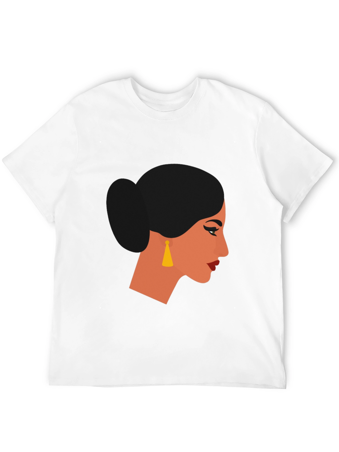Woman Portrait Graphic Black T-Shirt