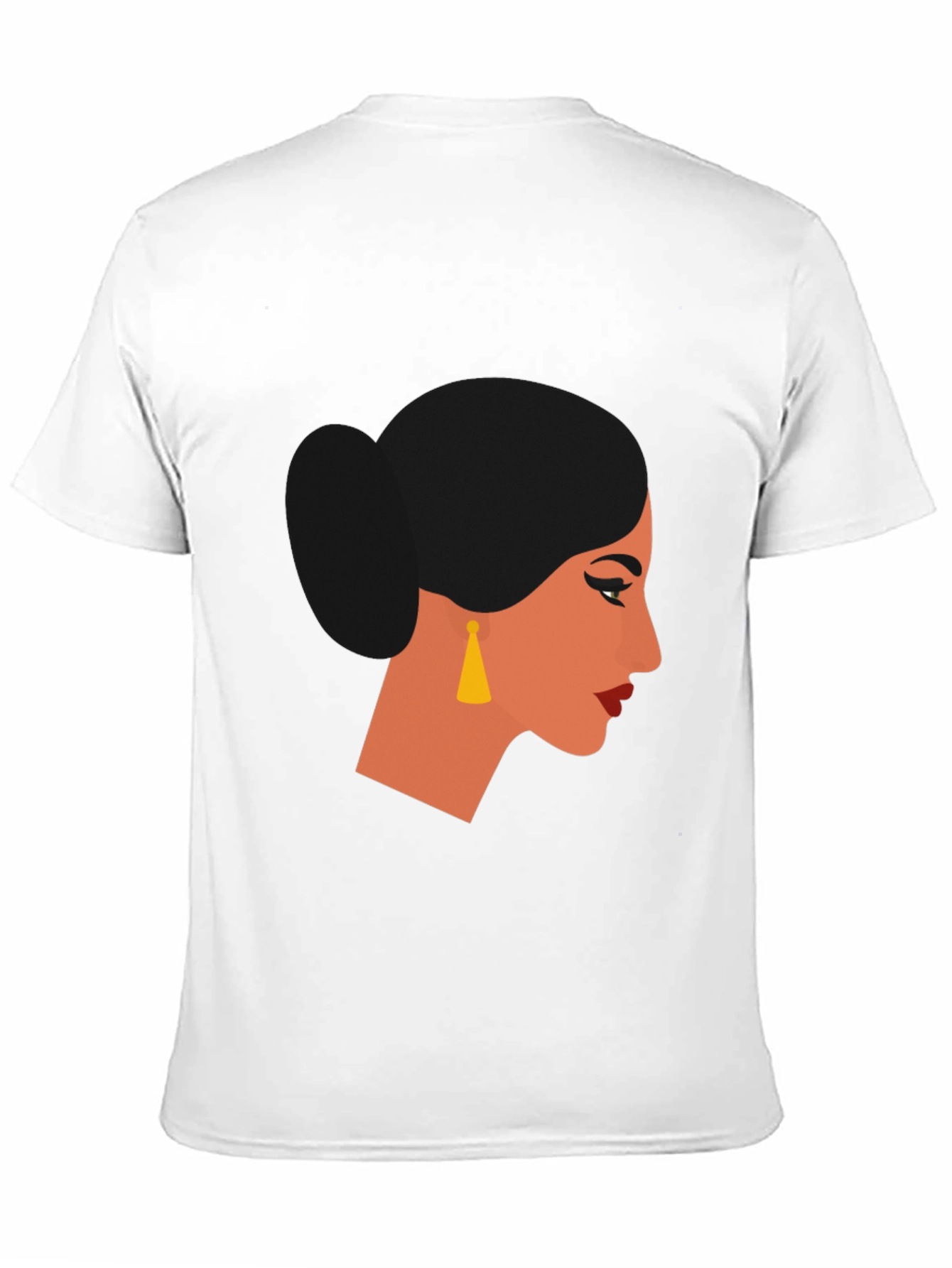 Woman Portrait Graphic Black T-Shirt