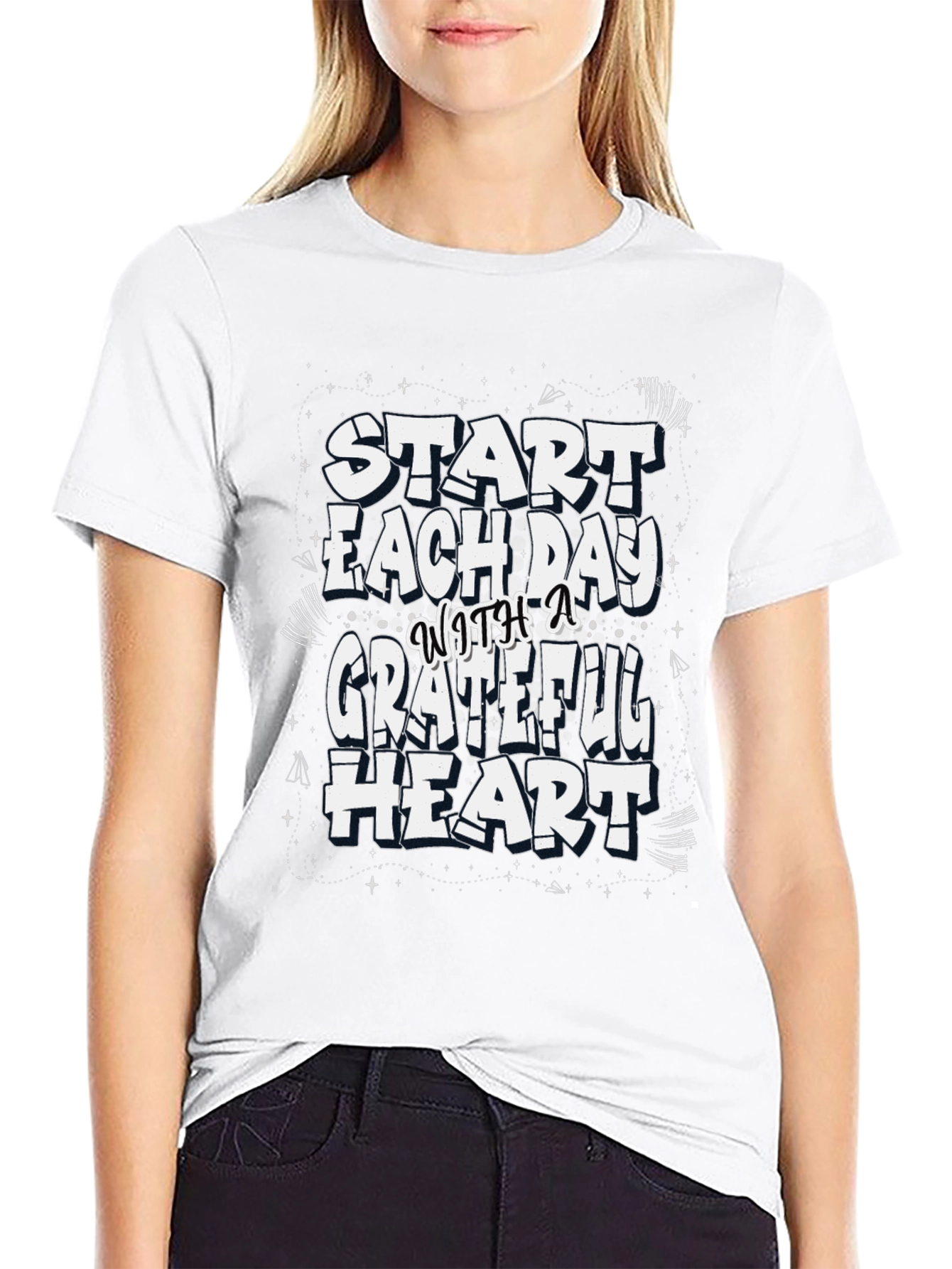 Grateful Heart Graphic Tee - Stylish Comfort