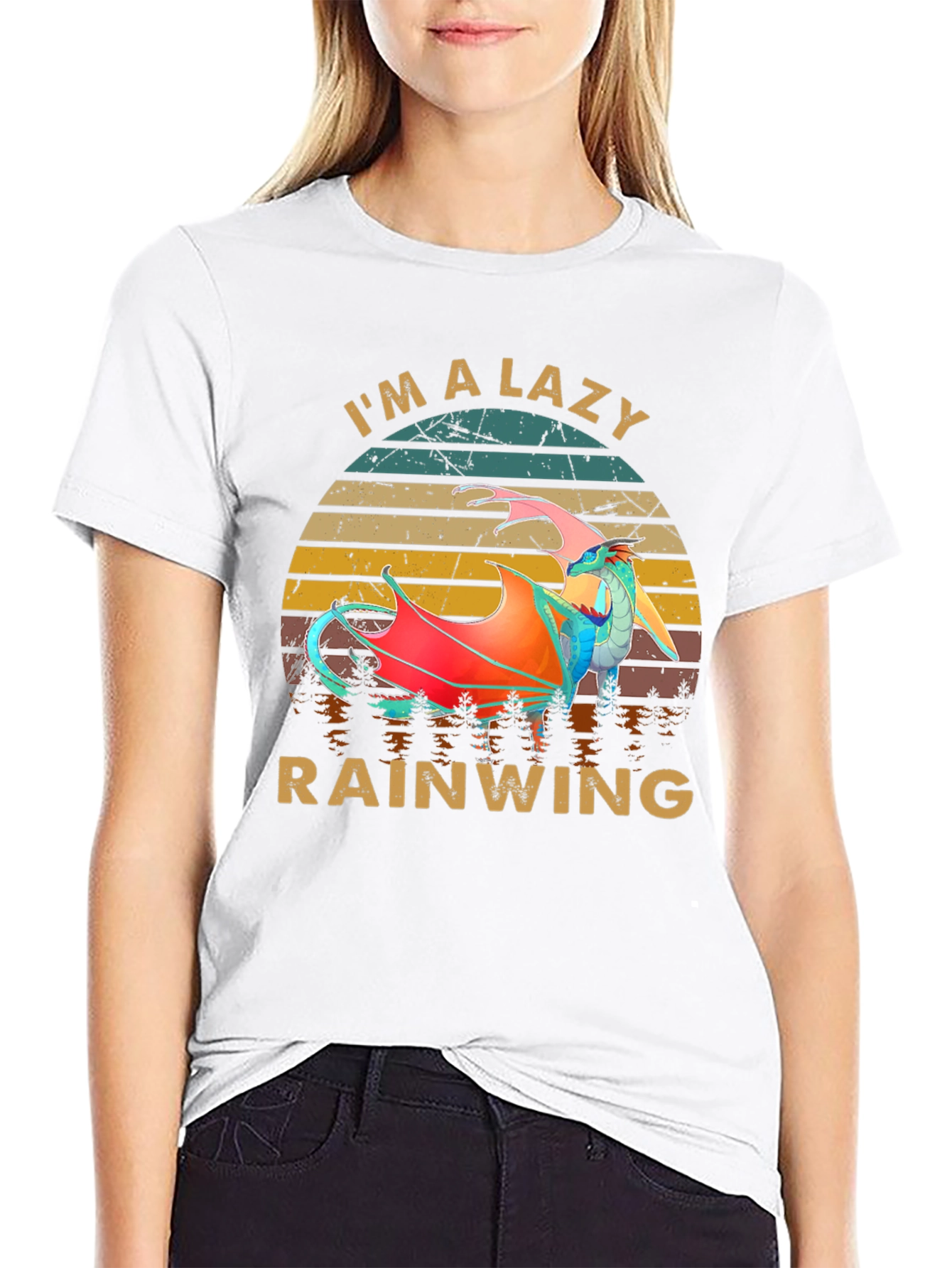 Lazy Rainwing T-Shirt - Dragon Lover Tee