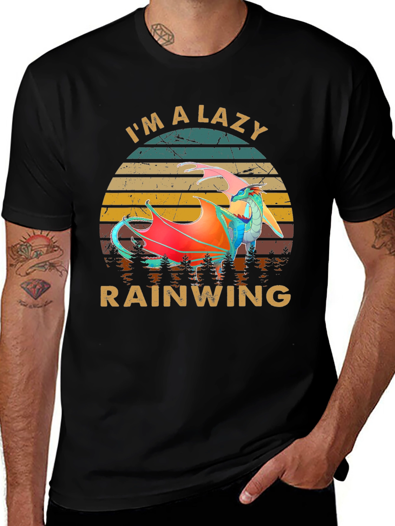 Lazy Rainwing T-Shirt - Dragon Lover Tee