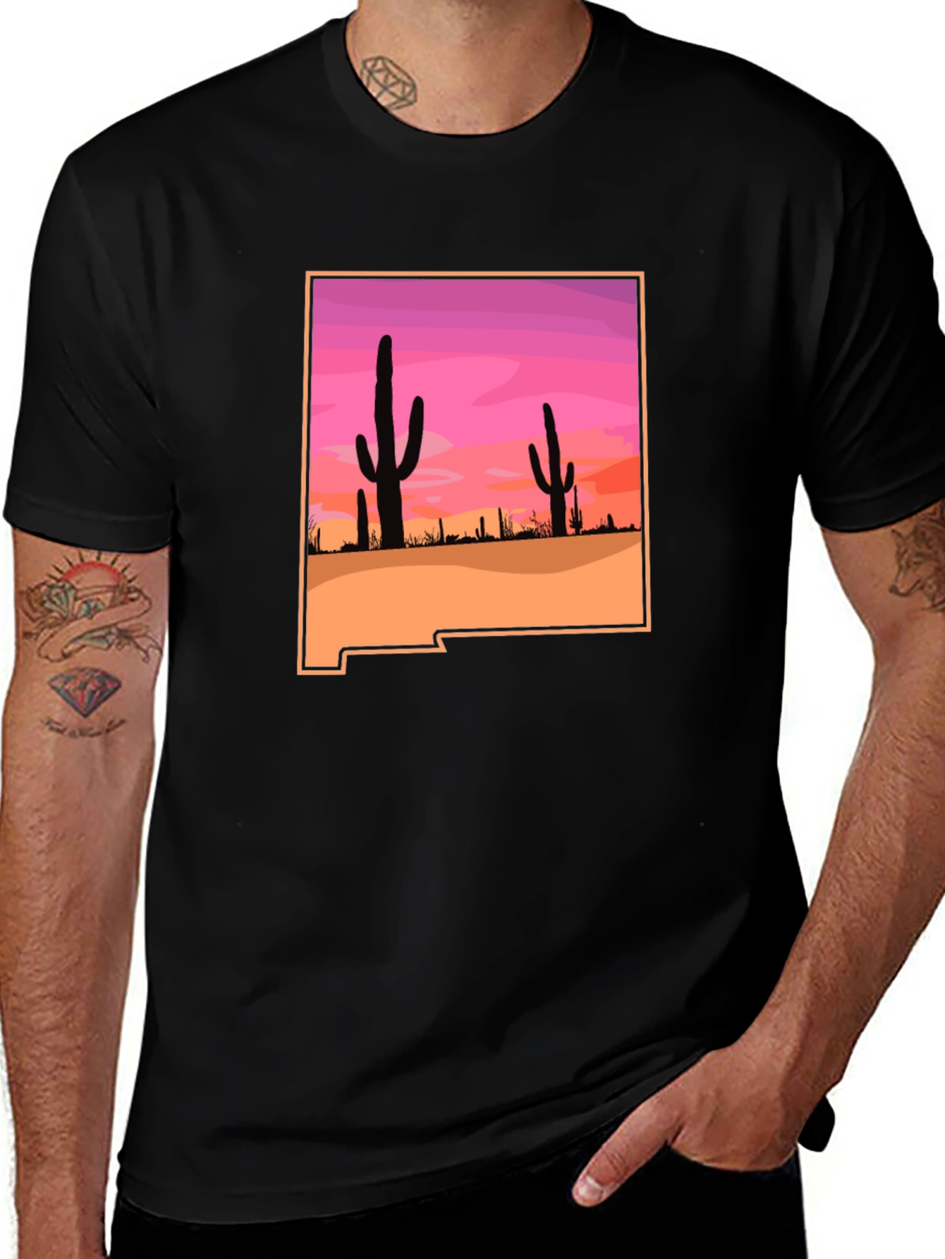 Desert Sunset Graphic T-Shirt