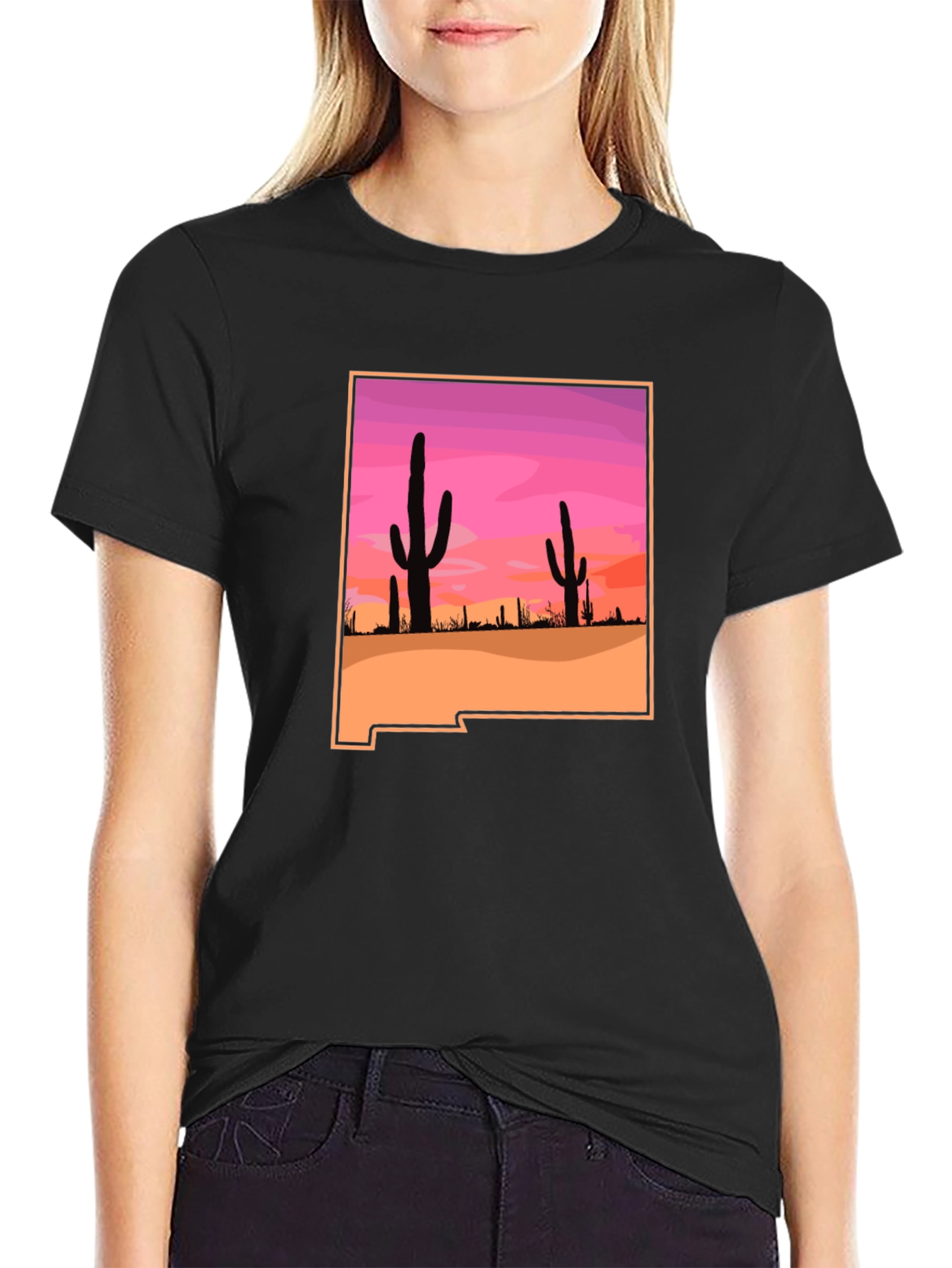 Desert Sunset Graphic T-Shirt