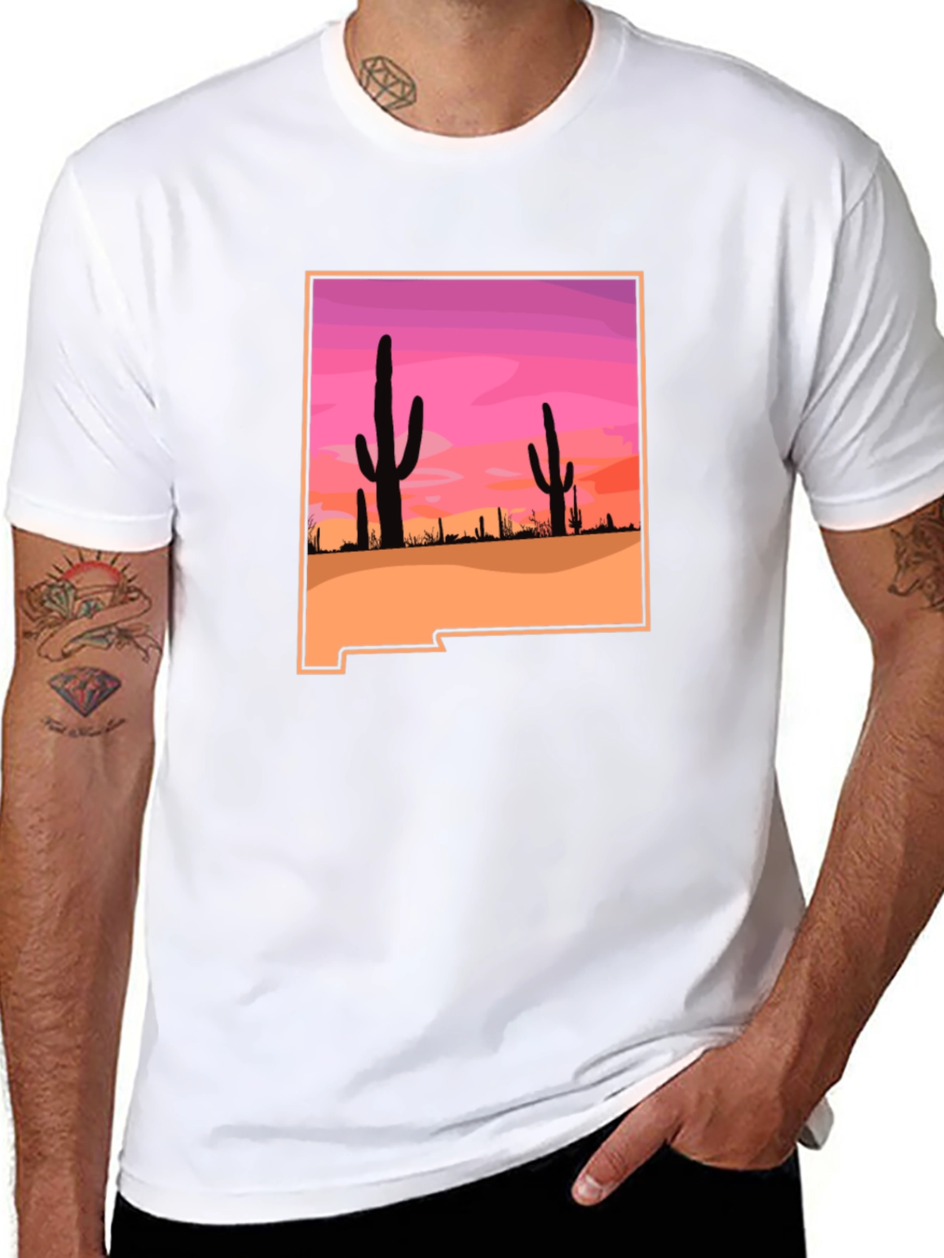 Desert Sunset Graphic T-Shirt