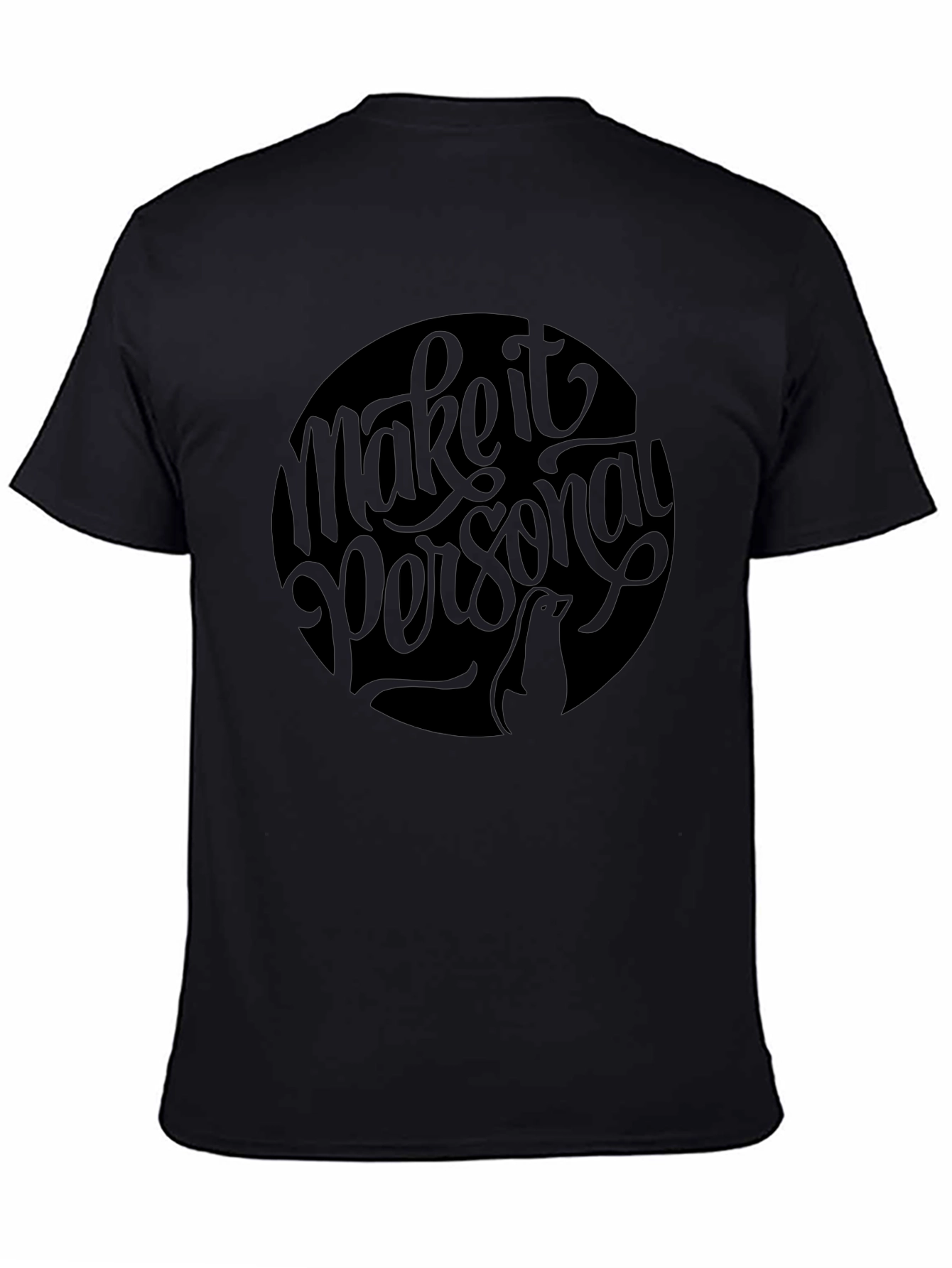 Make it Personal Black Graphic Tee