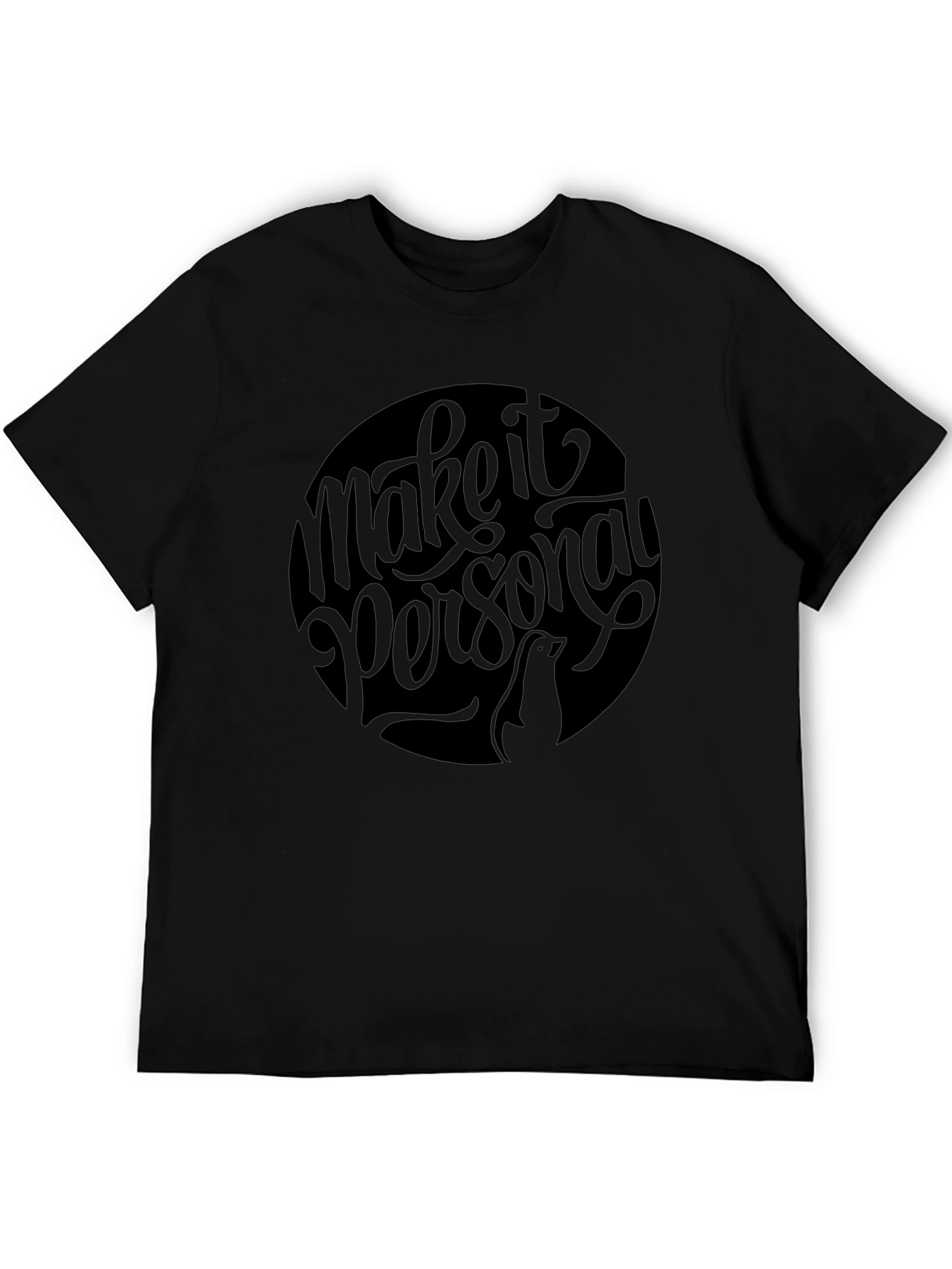 Make it Personal Black Graphic Tee