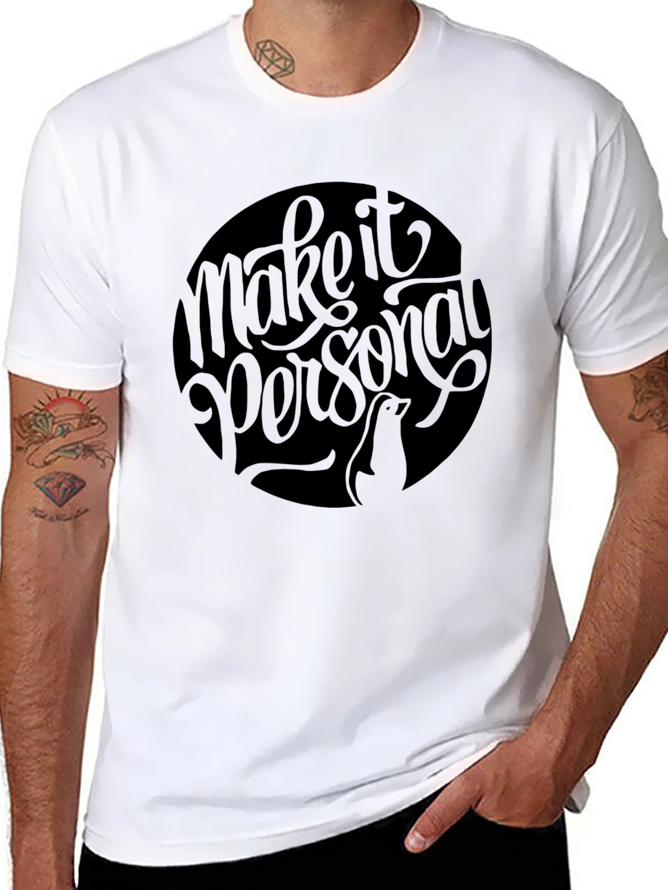 Make it Personal Black Graphic Tee