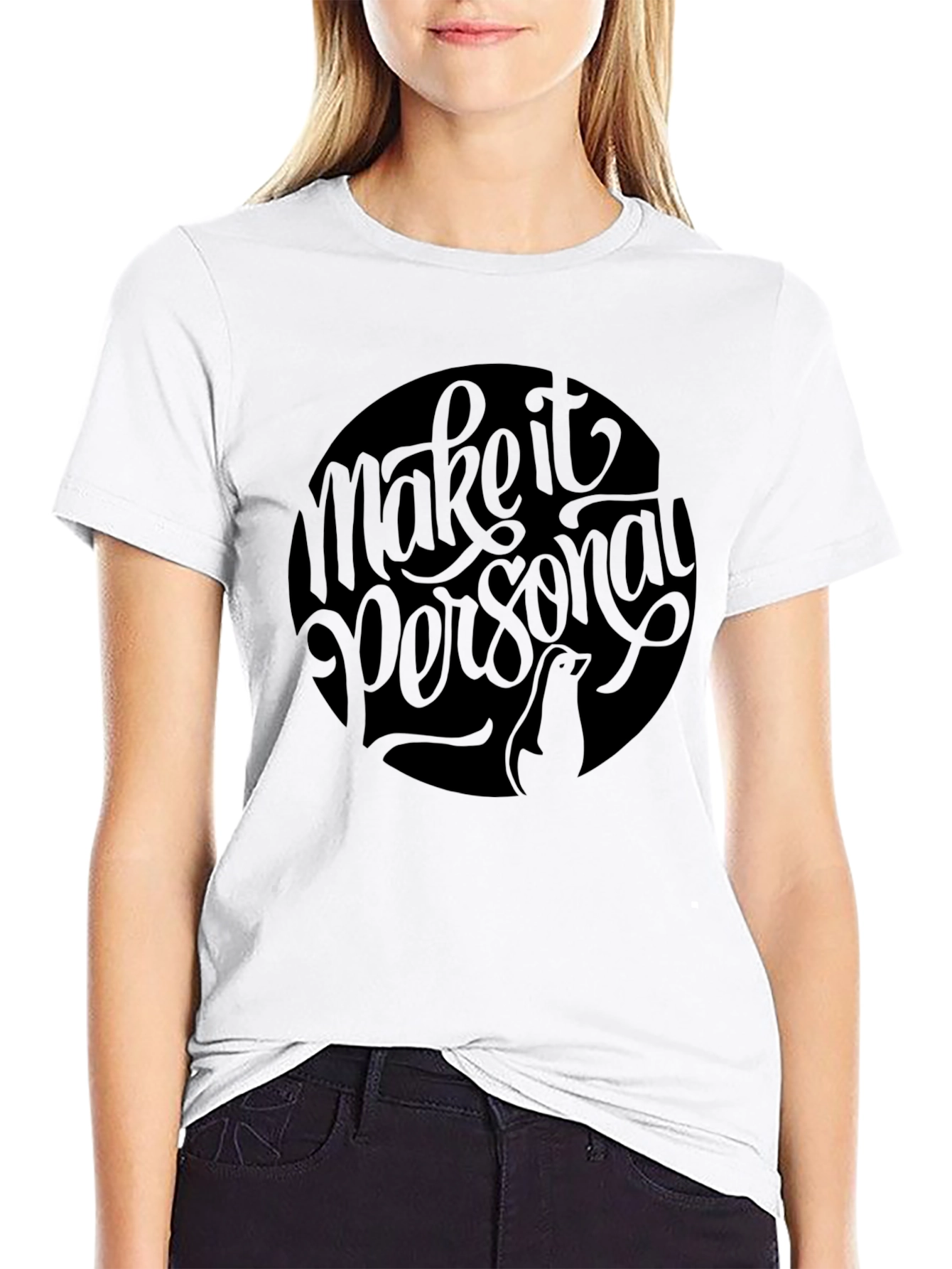 Make it Personal Black Graphic Tee