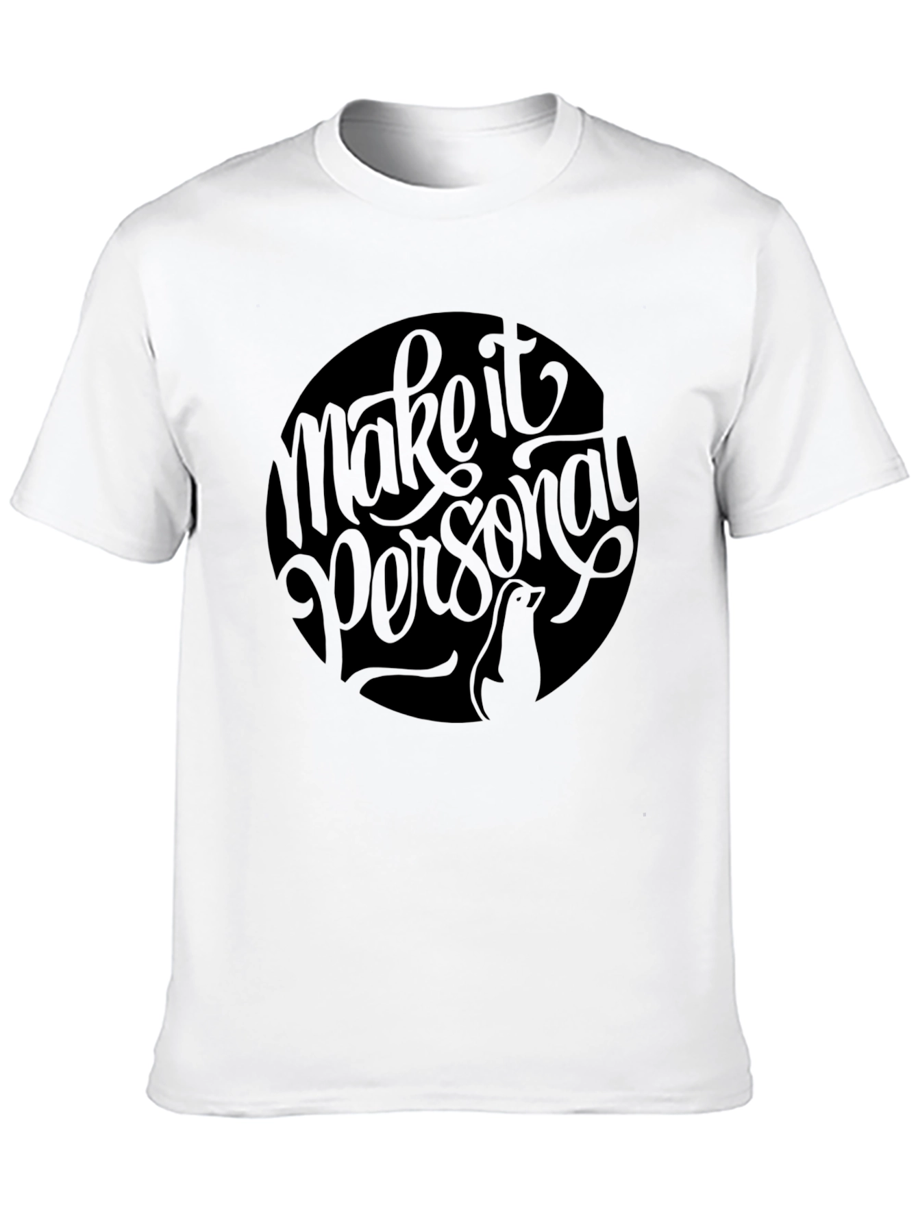 Make it Personal Black Graphic Tee