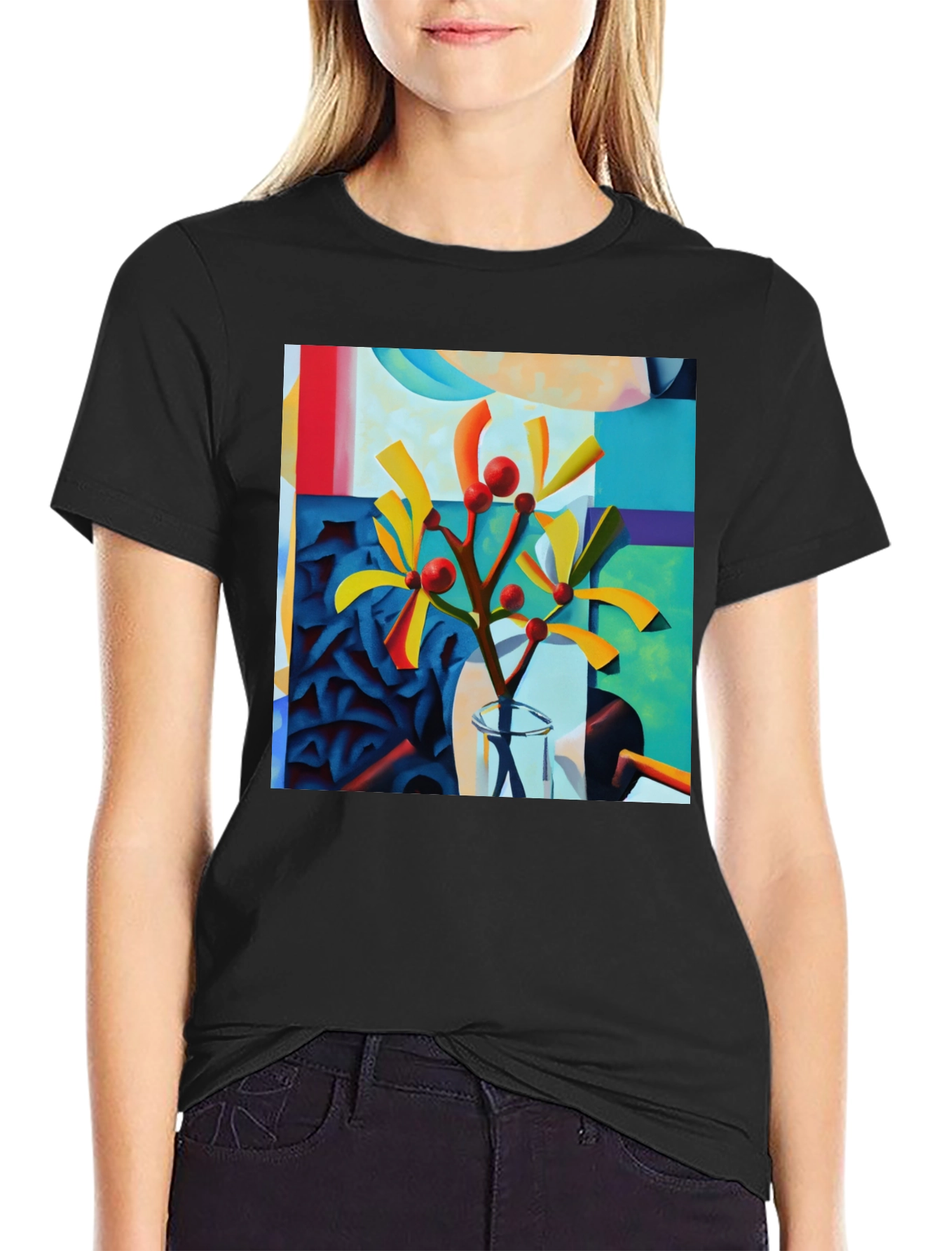 Abstract Botanical Art Graphic Tee