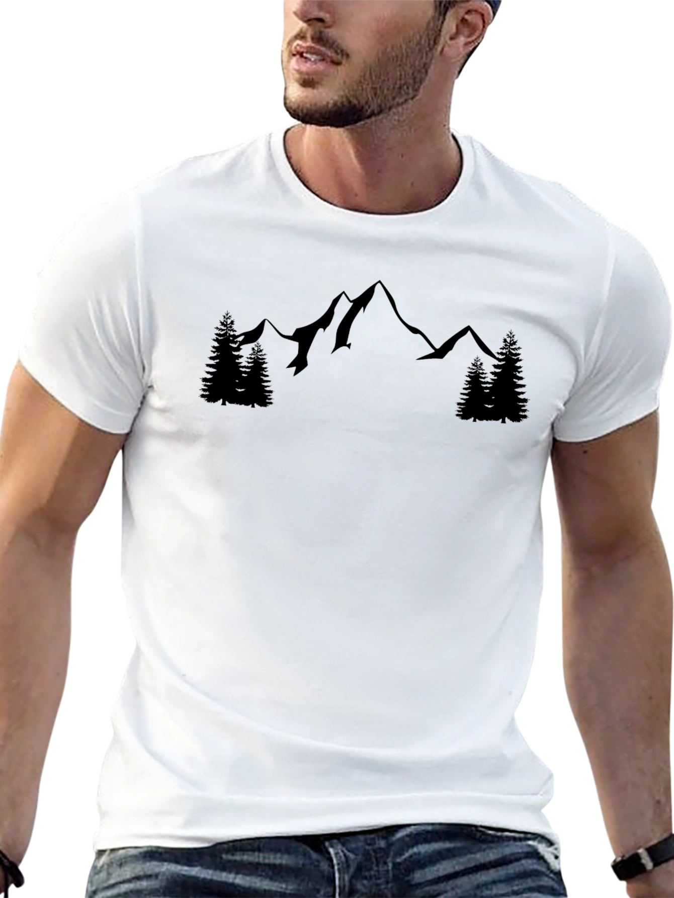 Mountain Graphic Tee - Black