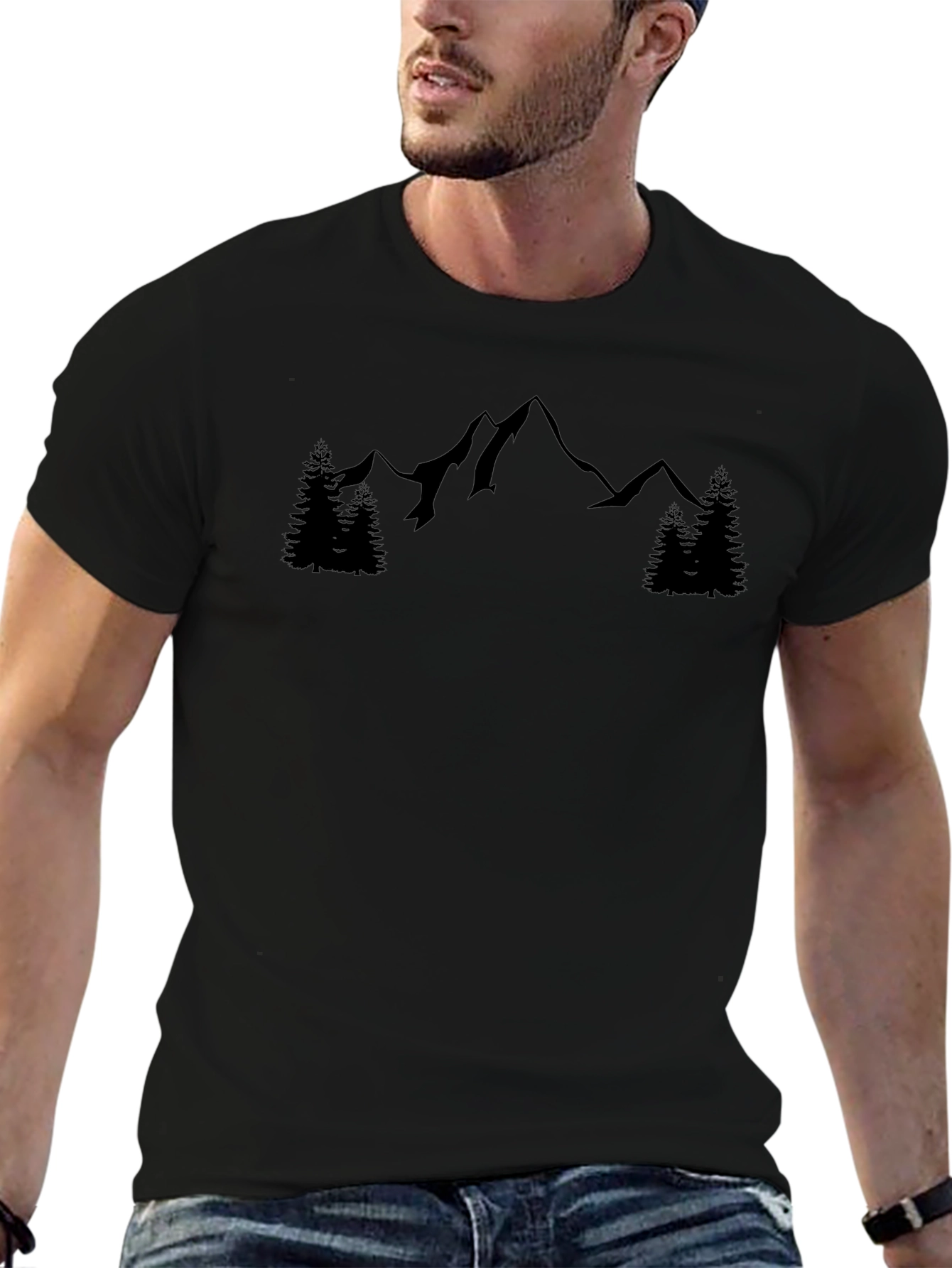 Mountain Graphic Tee - Black