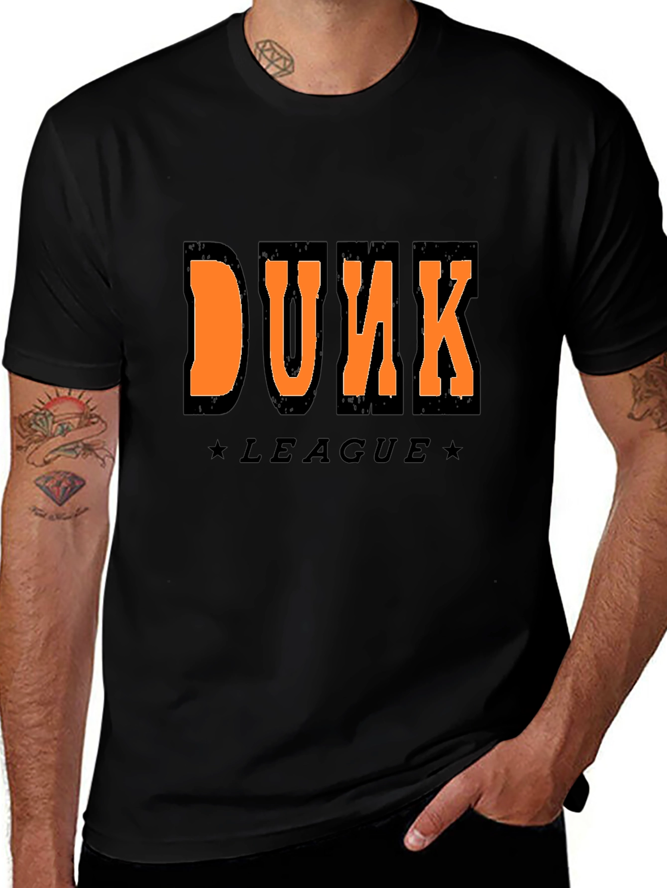 Dunk League Black Graphic Tee