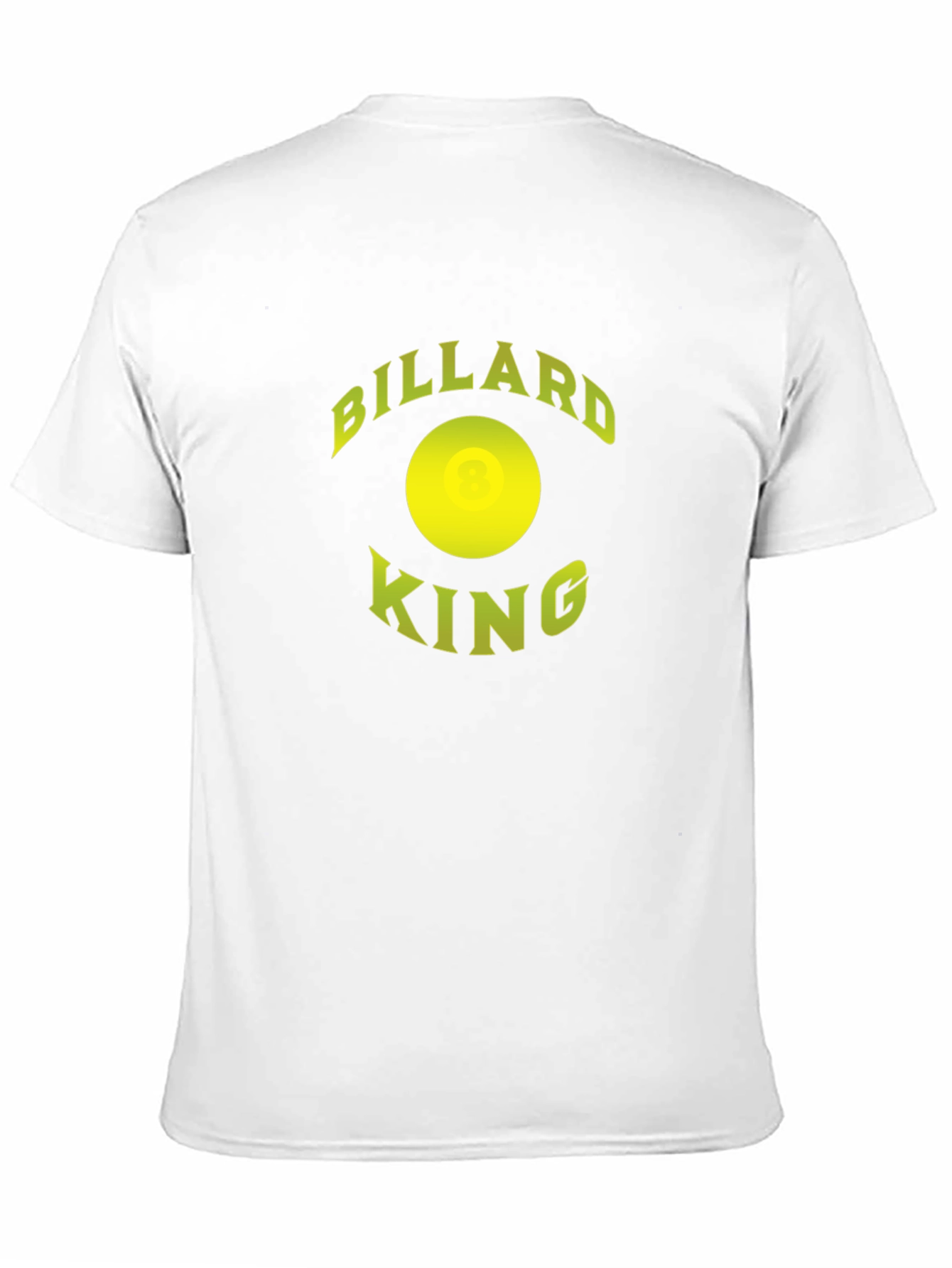 Billiard King Graphic Tee - Black Cotton T-Shirt