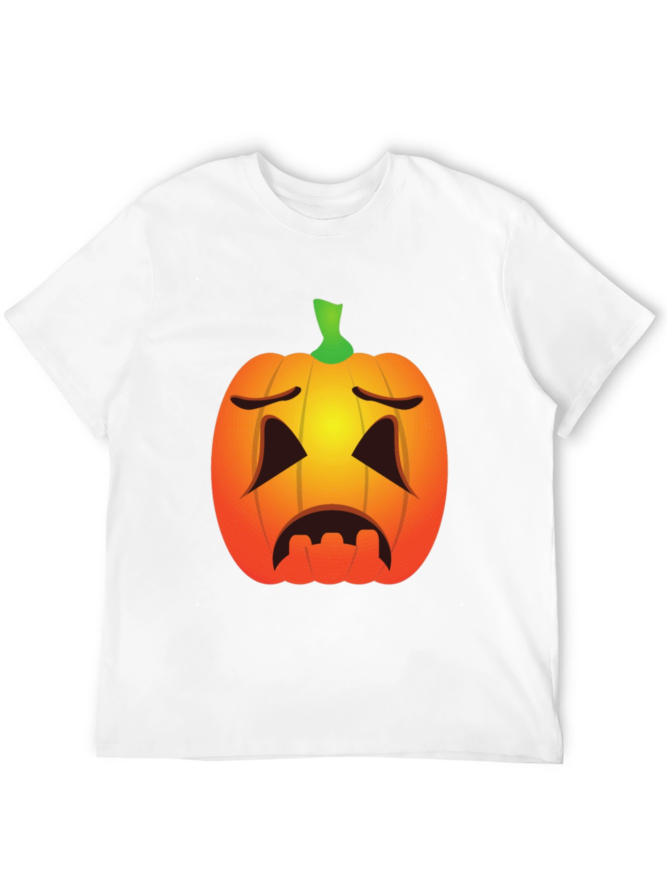 Sad Pumpkin Face Halloween T-Shirt