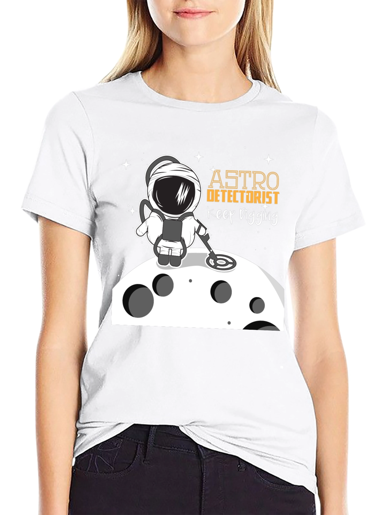 Astro Detectorist T-Shirt - Keep Digging Design