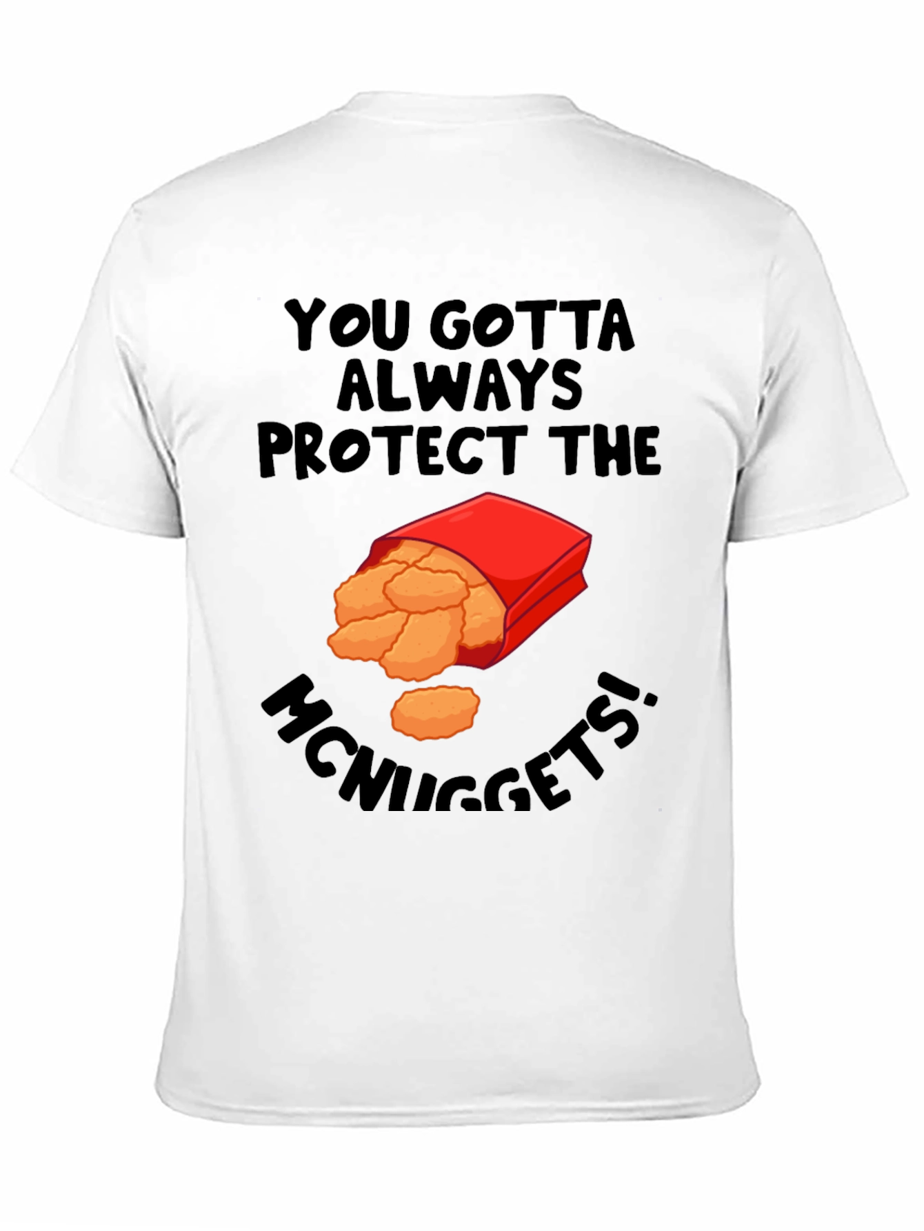 Protect McNuggets Graphic Tee - Unisex Black T-Shirt